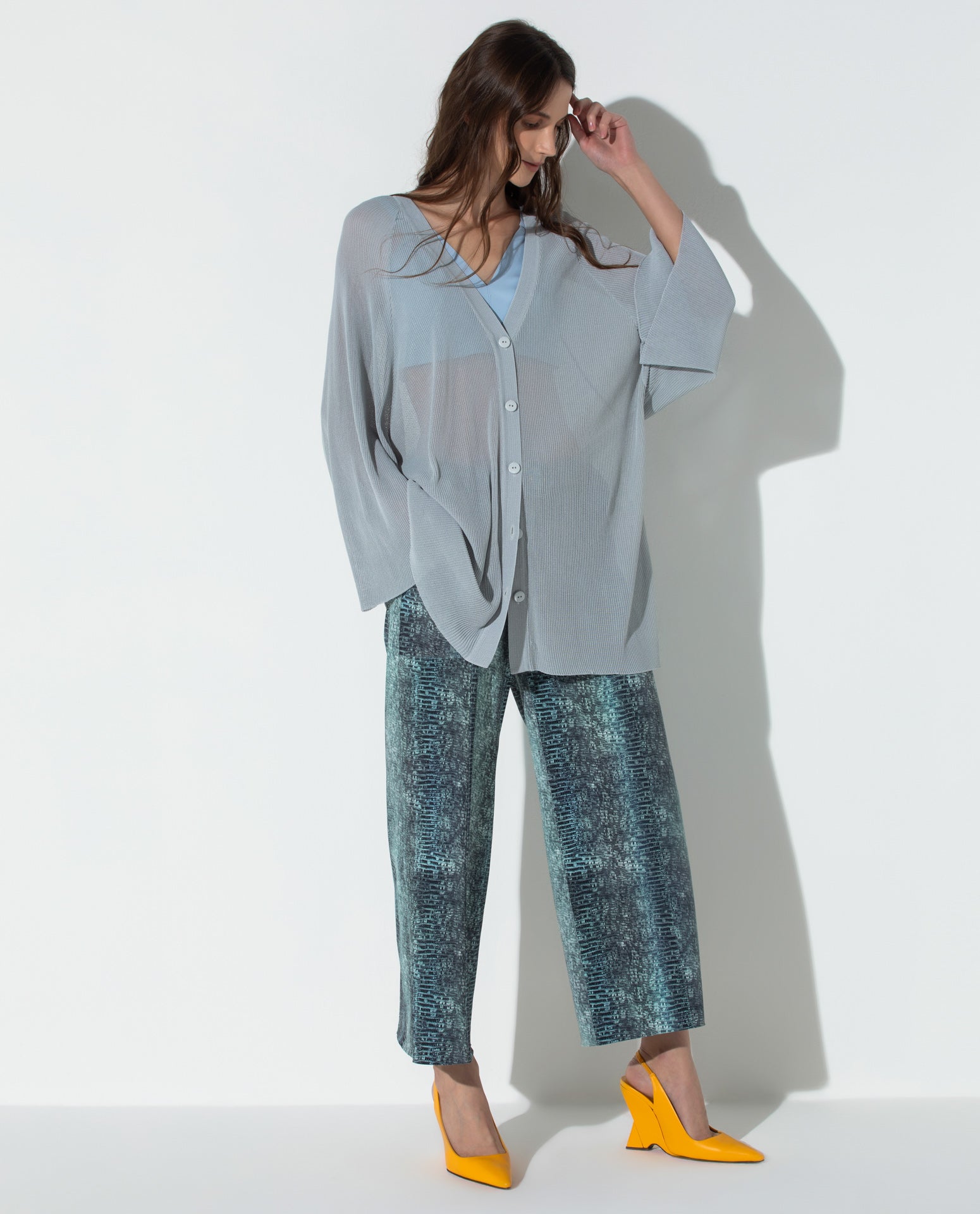 Cardigan Lafort Decote V Agnes Tricot