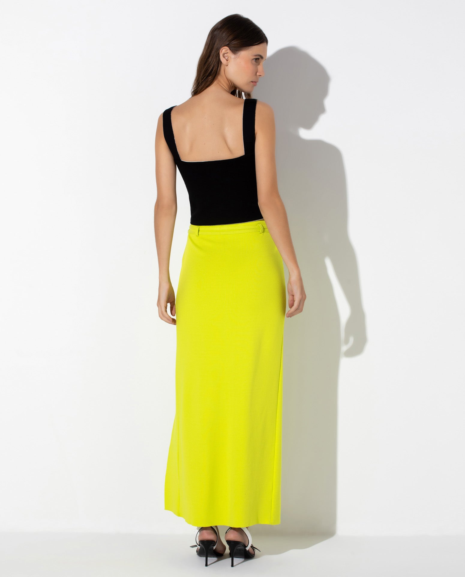 Top Lafort Cropped Bicolor Tracie Tricot