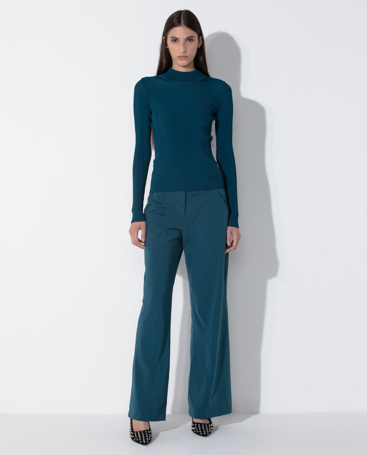 Blusa Lafort Gola Alta Letícia Tricot London Stories