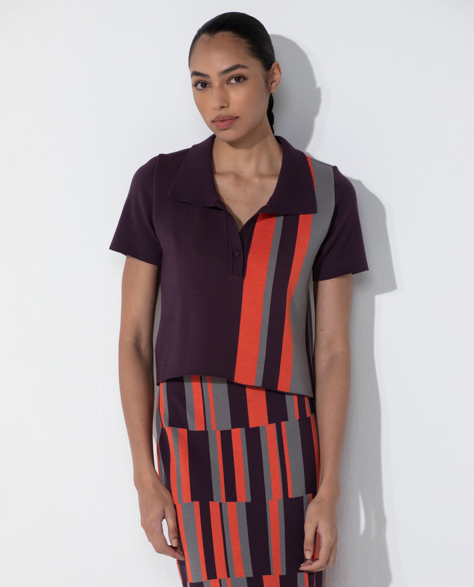 Blusa Lafort Gola Polo Marjorie Tricot