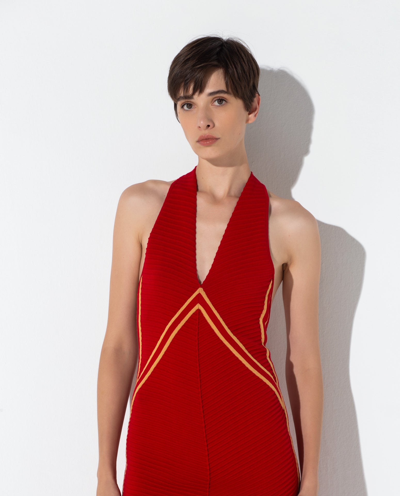 Vestido Lafort Decote V Marina Tricot