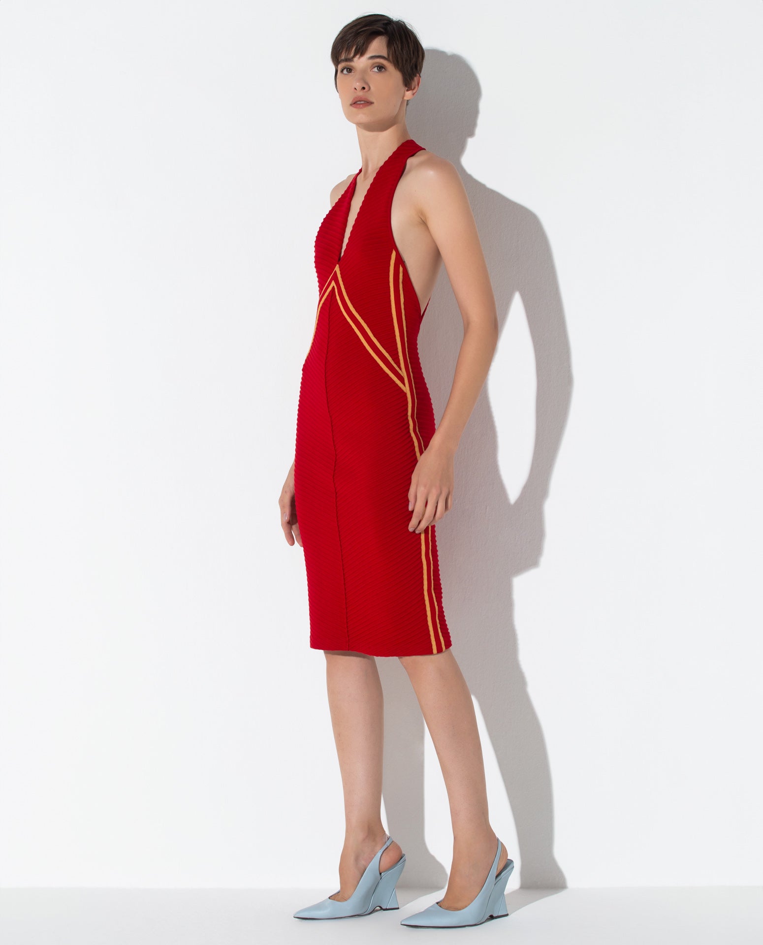 Vestido Lafort Decote V Marina Tricot