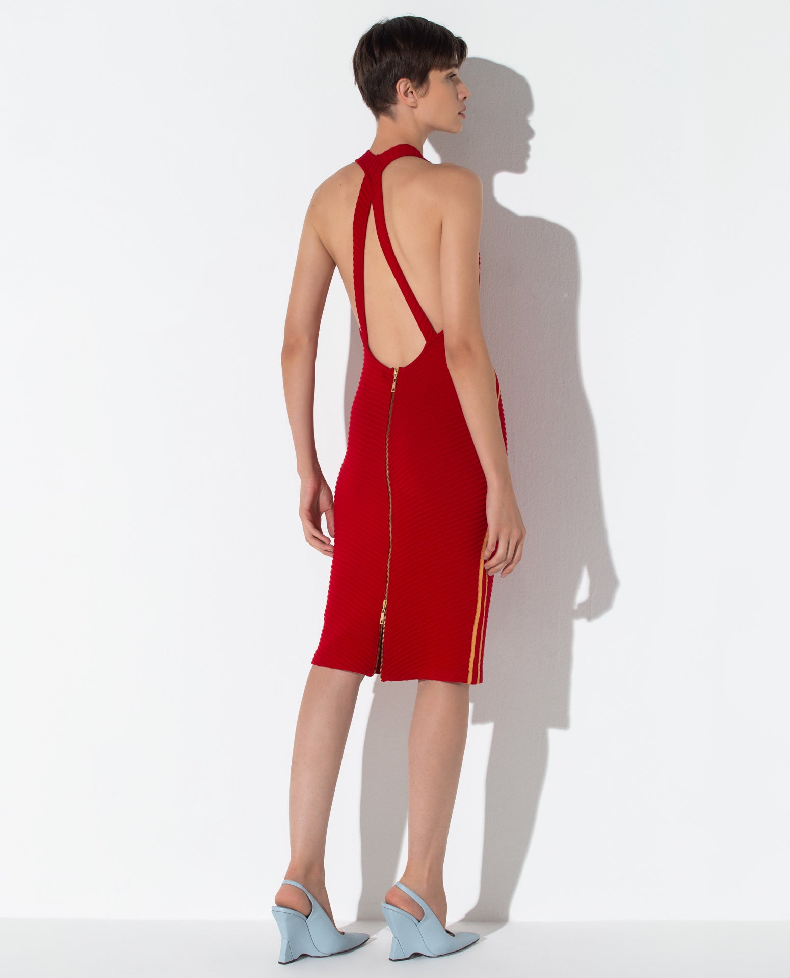 Vestido Lafort Decote V Marina Tricot