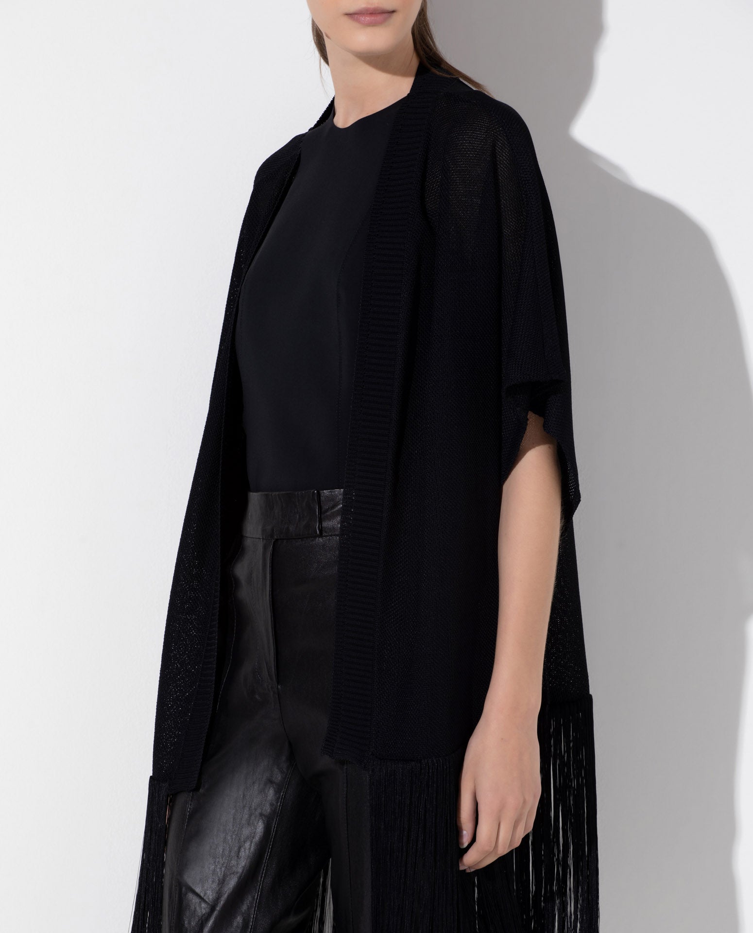 Kimono Lafort Com Franjas Nya Tricot