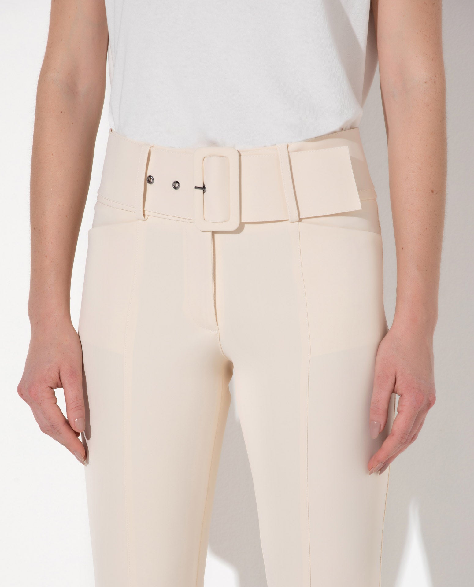 Calça Lafort Skinny Com Cinto Sabrina Technoblock® Neutra