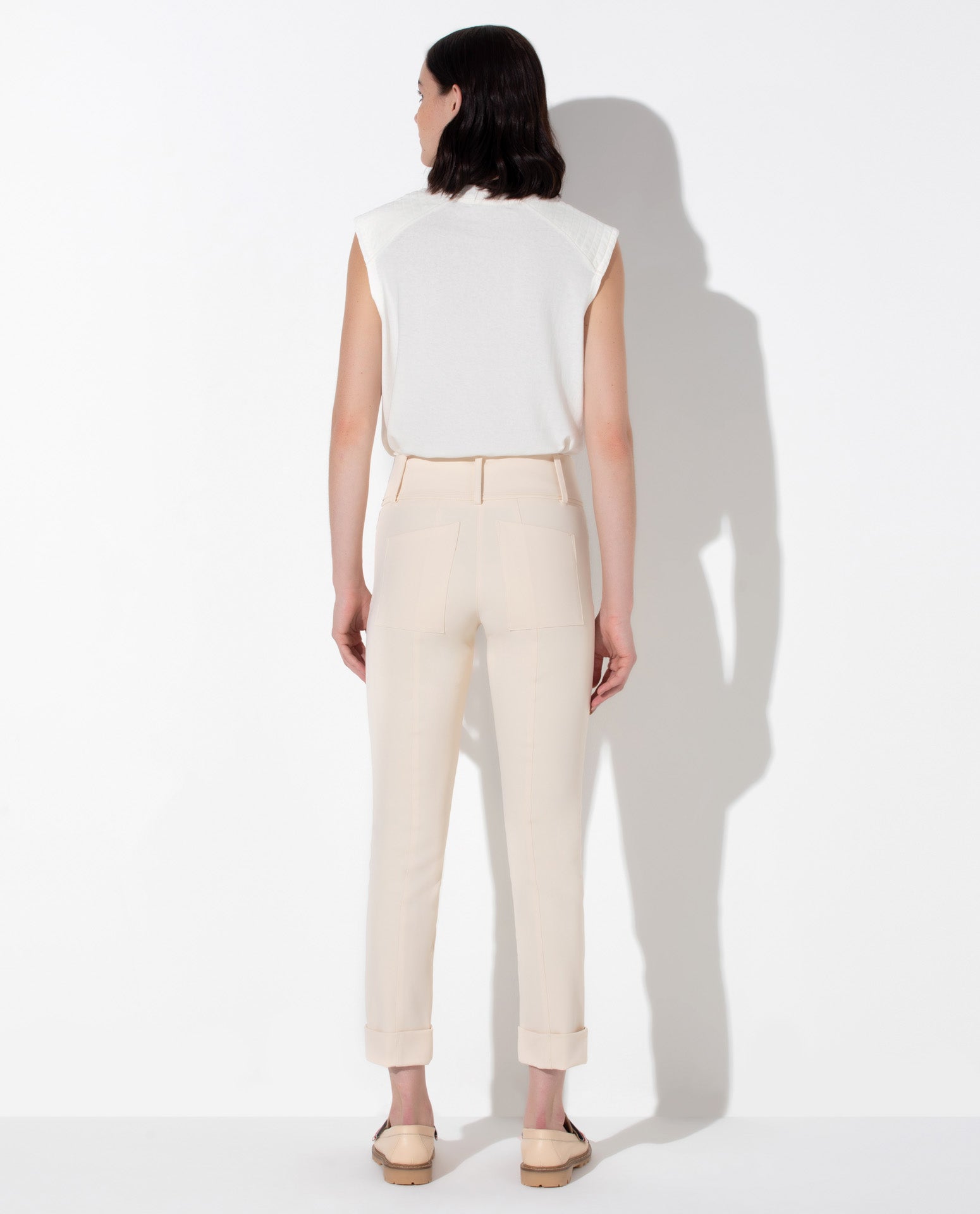 Calça Lafort Skinny Com Cinto Sabrina Technoblock® Neutra
