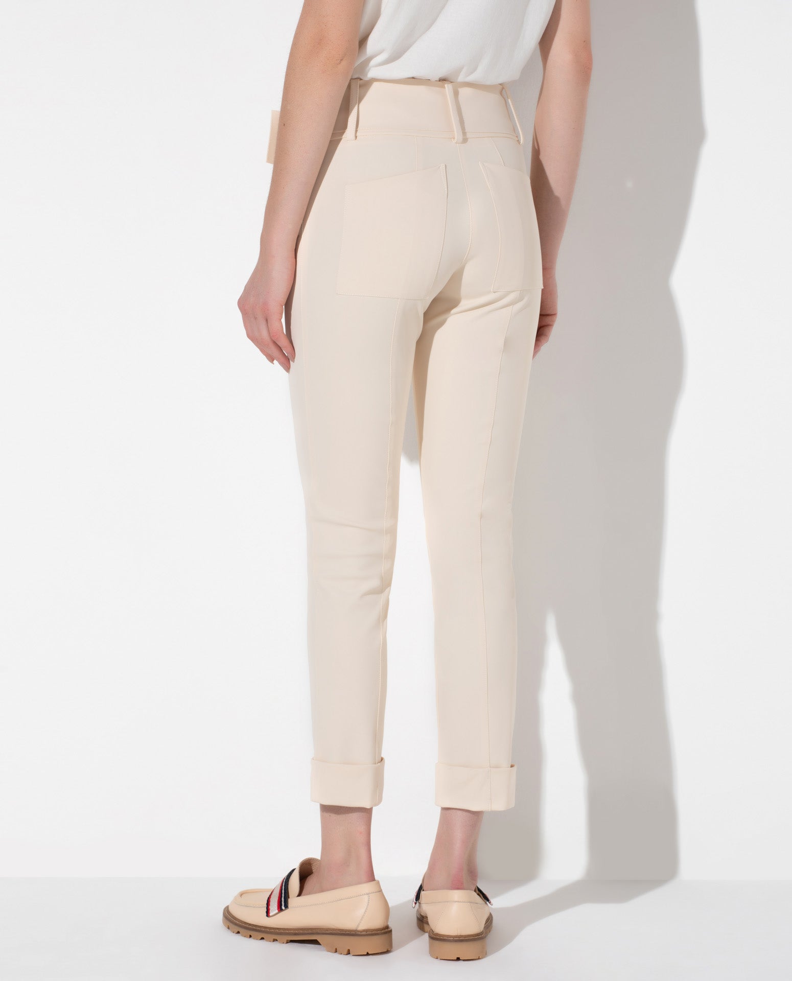 Calça Lafort Skinny Com Cinto Sabrina Technoblock® Neutra