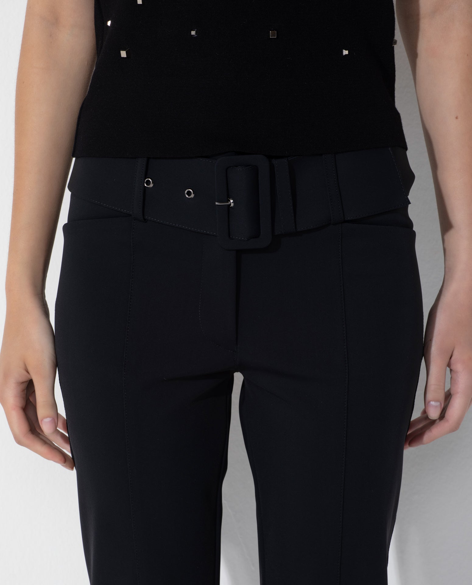 Calça Lafort Skinny Com Cinto Sabrina Technoblock® Neutra
