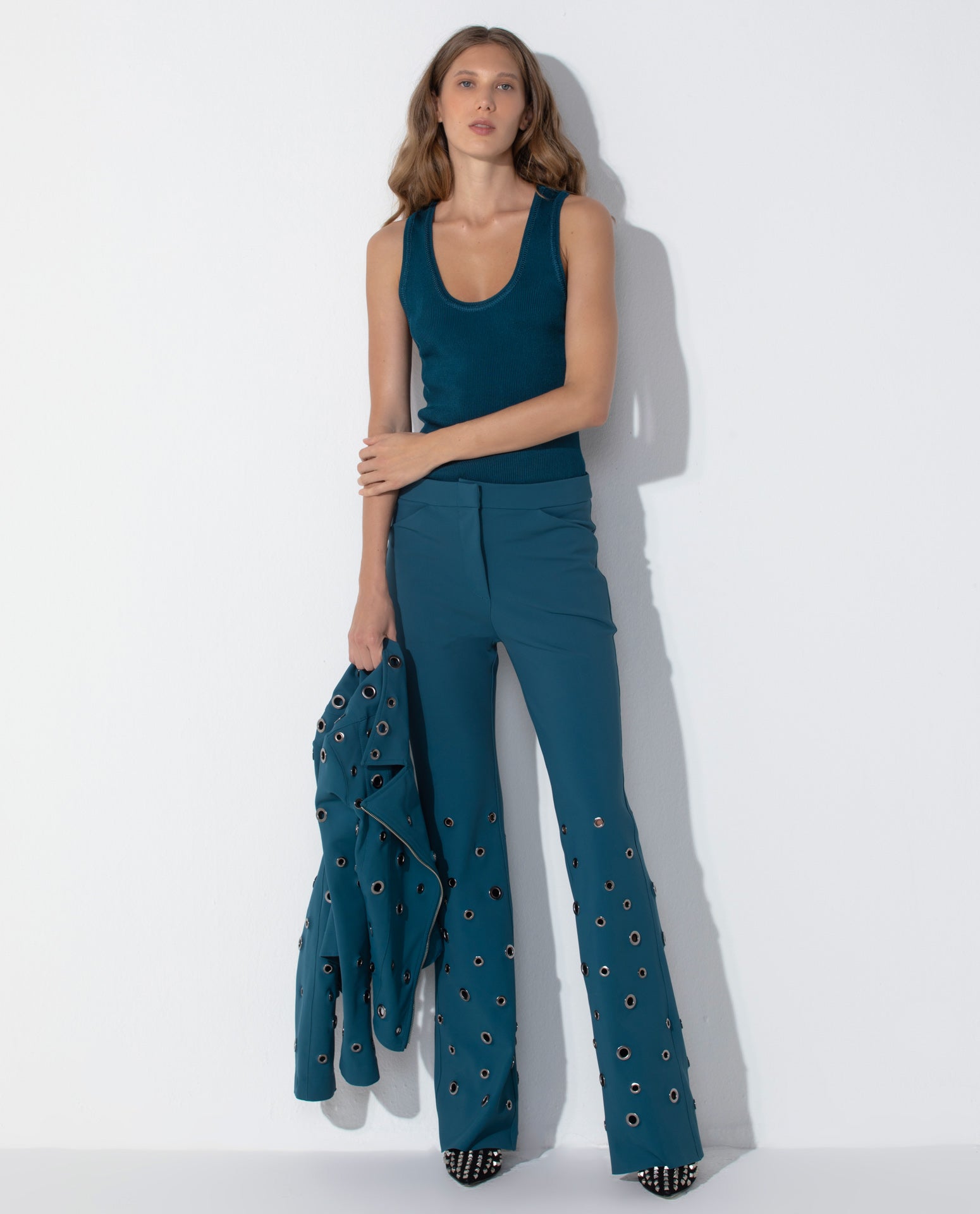 Calça Lafort Boot Com Ilhós Mônica Technoblock®