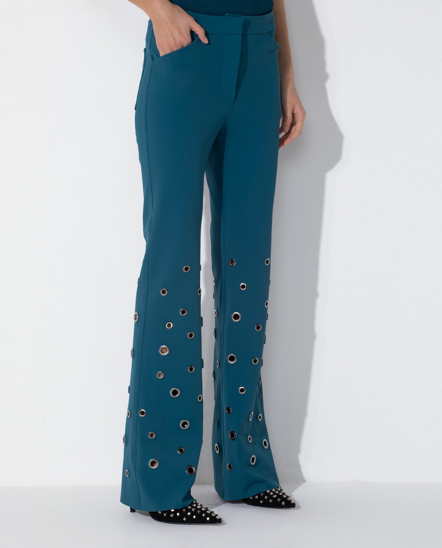 Calça Lafort Boot Com Ilhós Mônica Technoblock®