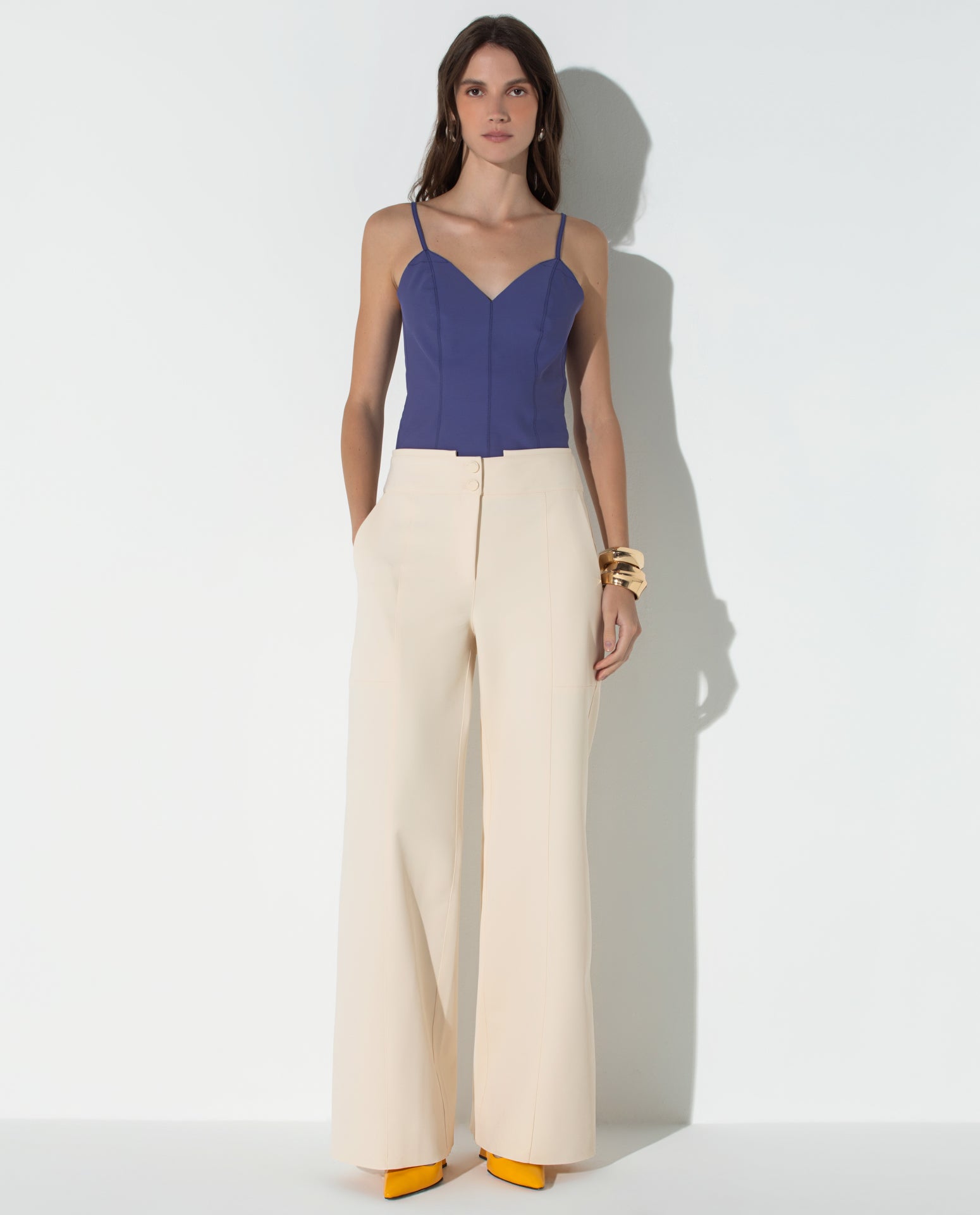 Calça Lafort Pantalona Miriam Technoblock® Neutra