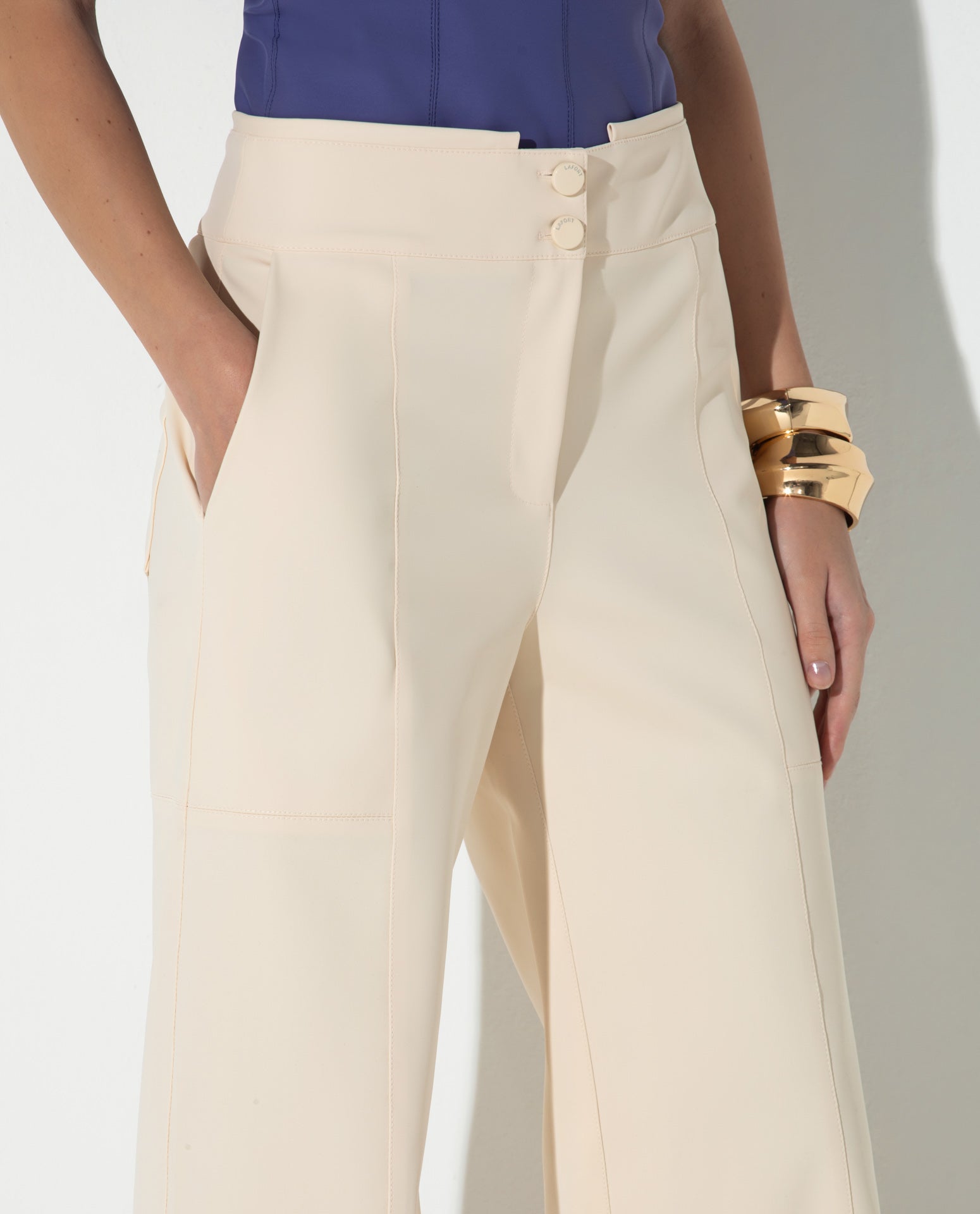 Calça Lafort Pantalona Miriam Technoblock® Neutra