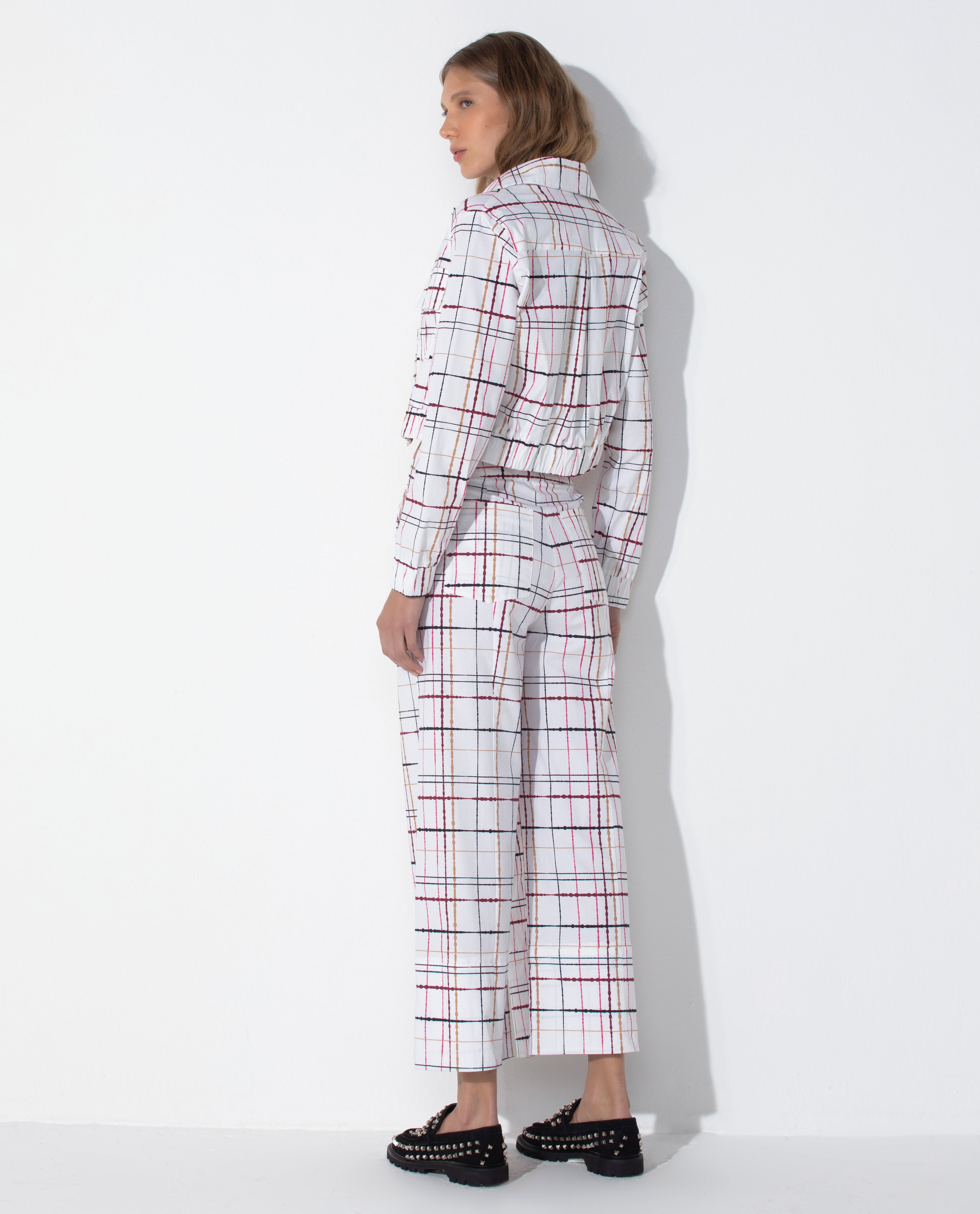 Jaqueta Lafort Bomber Clara Tricoline Estampada