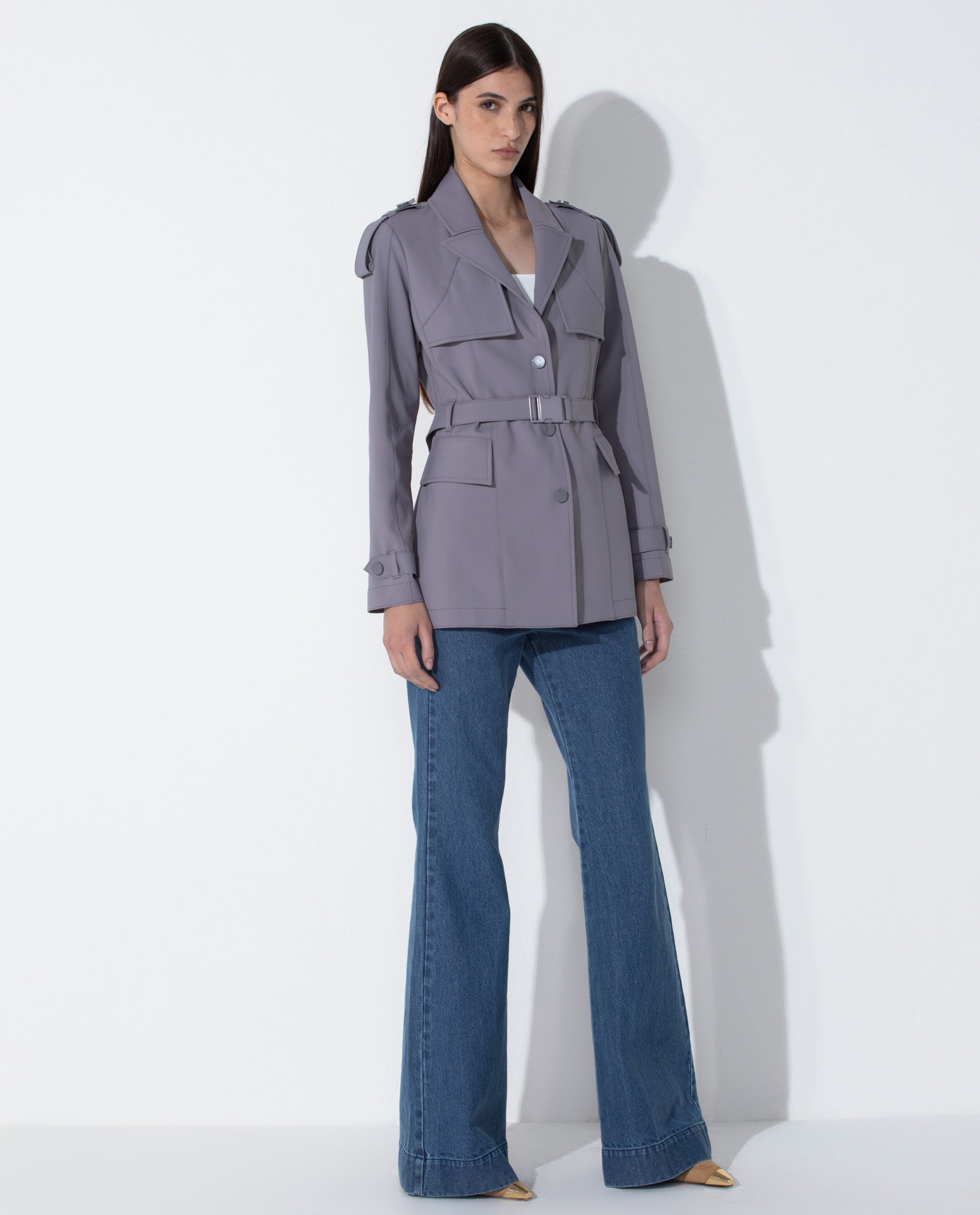 Casaco Lafort Com Cinto Sonia Technoblock®