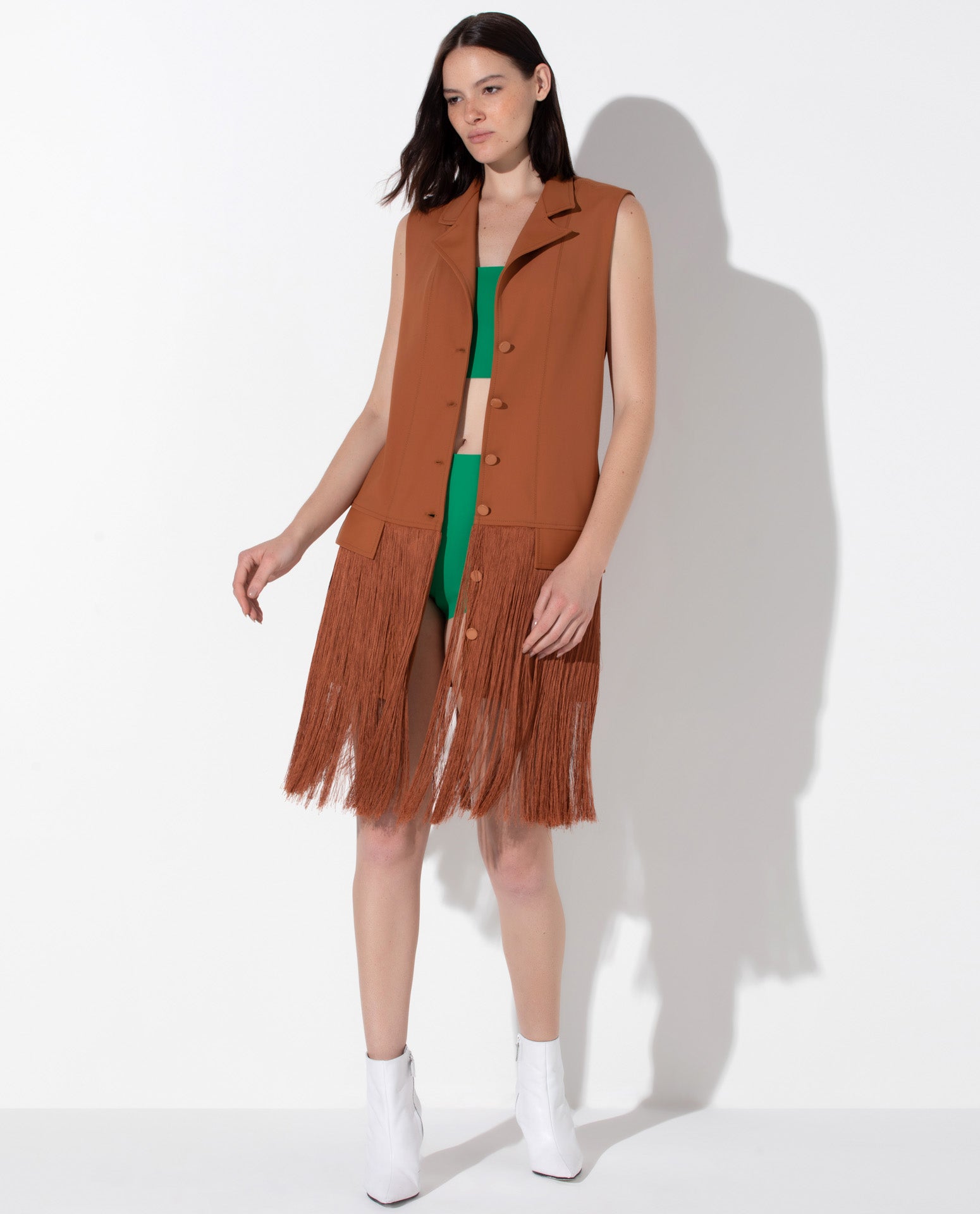 Colete Lafort Com Franjas Rosalia Technoblock®