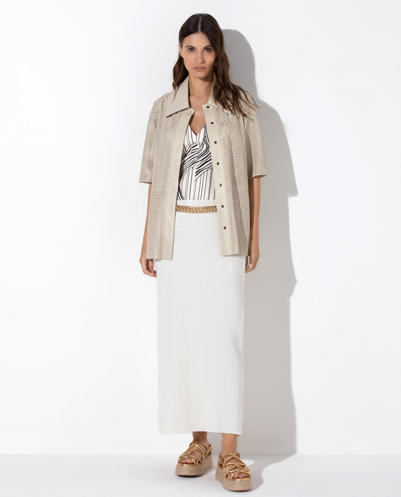 Top Lafort Decote V Rê Technoblock® Retro Future