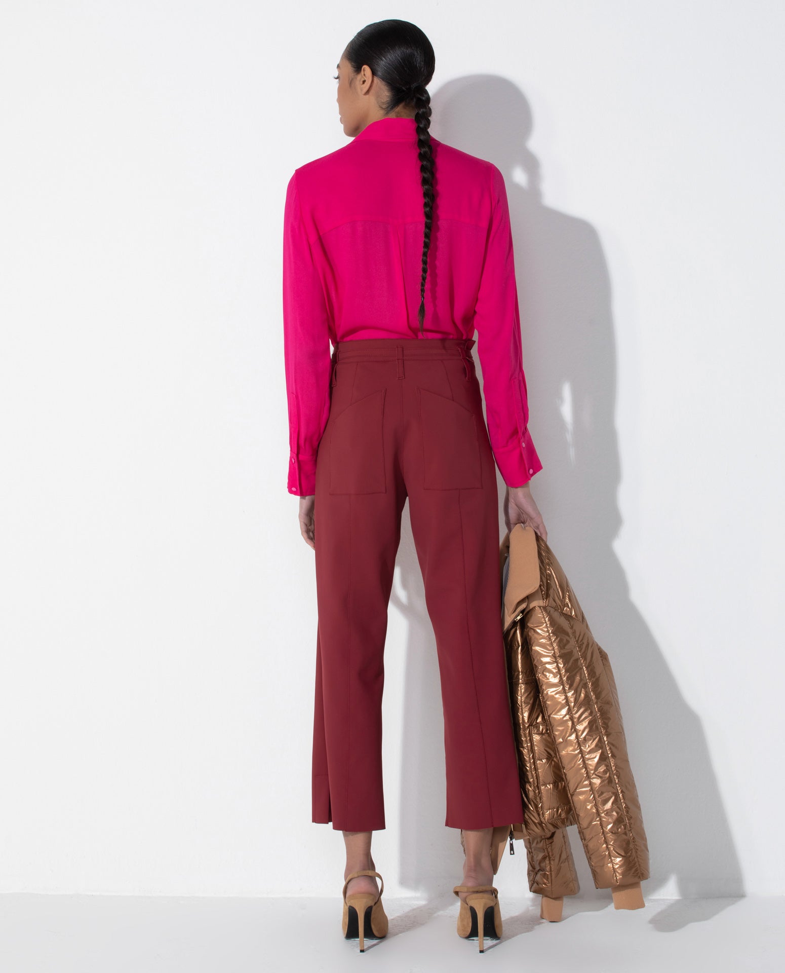 Camisa Lafort Slim Melinda Crepe Leve London Stories