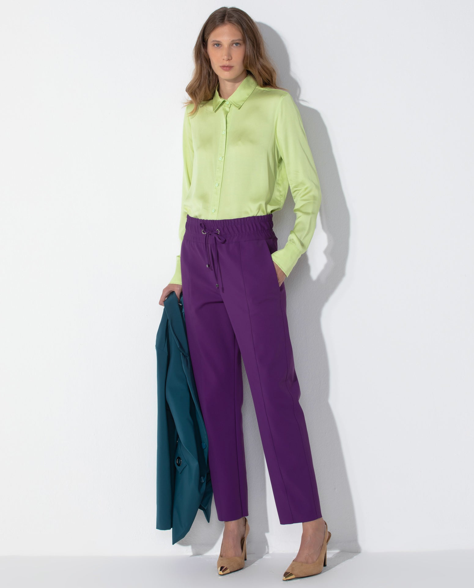 Camisa Lafort Leve Rubi Acetinado