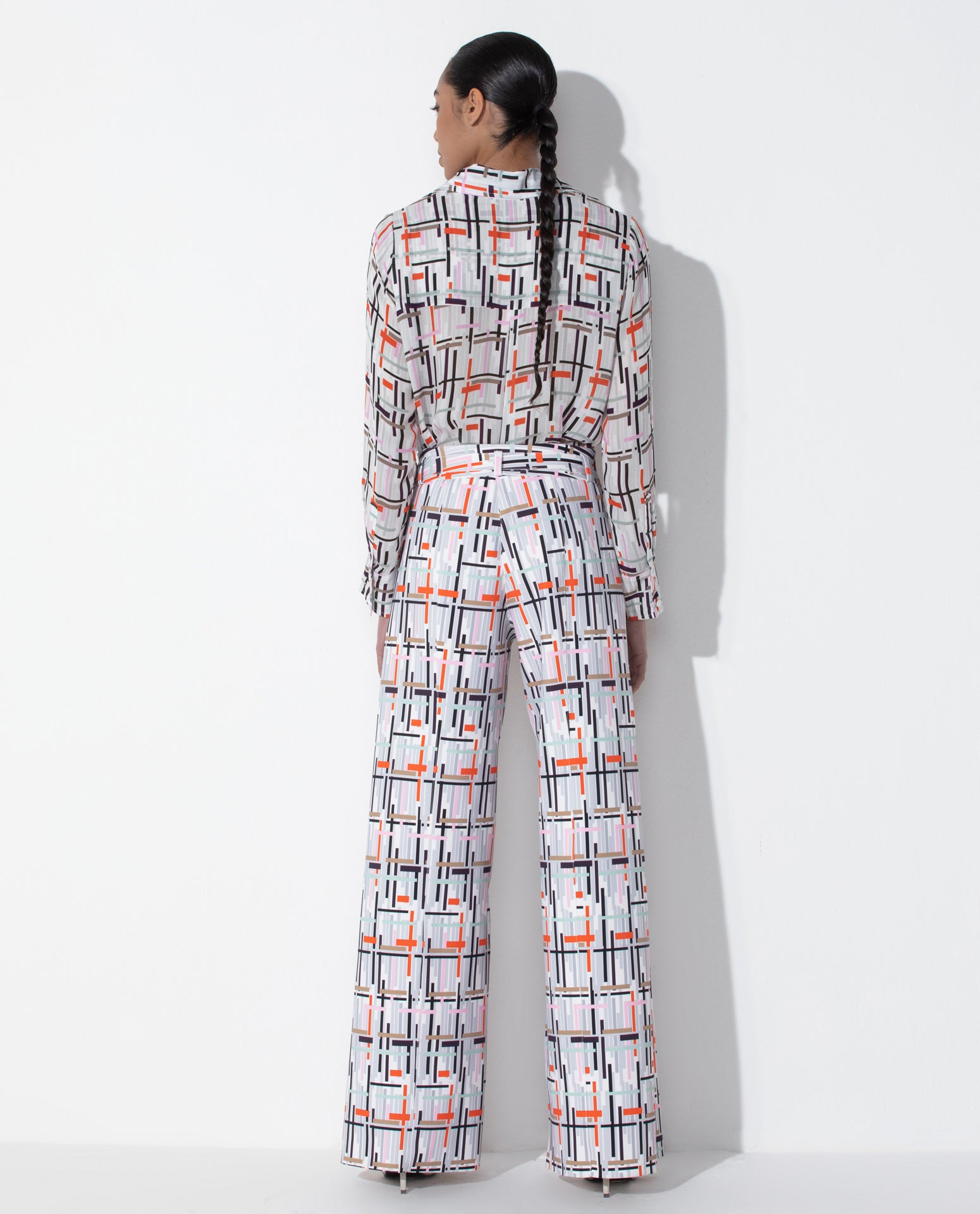 Camisa Lafort Slim Meli Crepe Leve London Stories