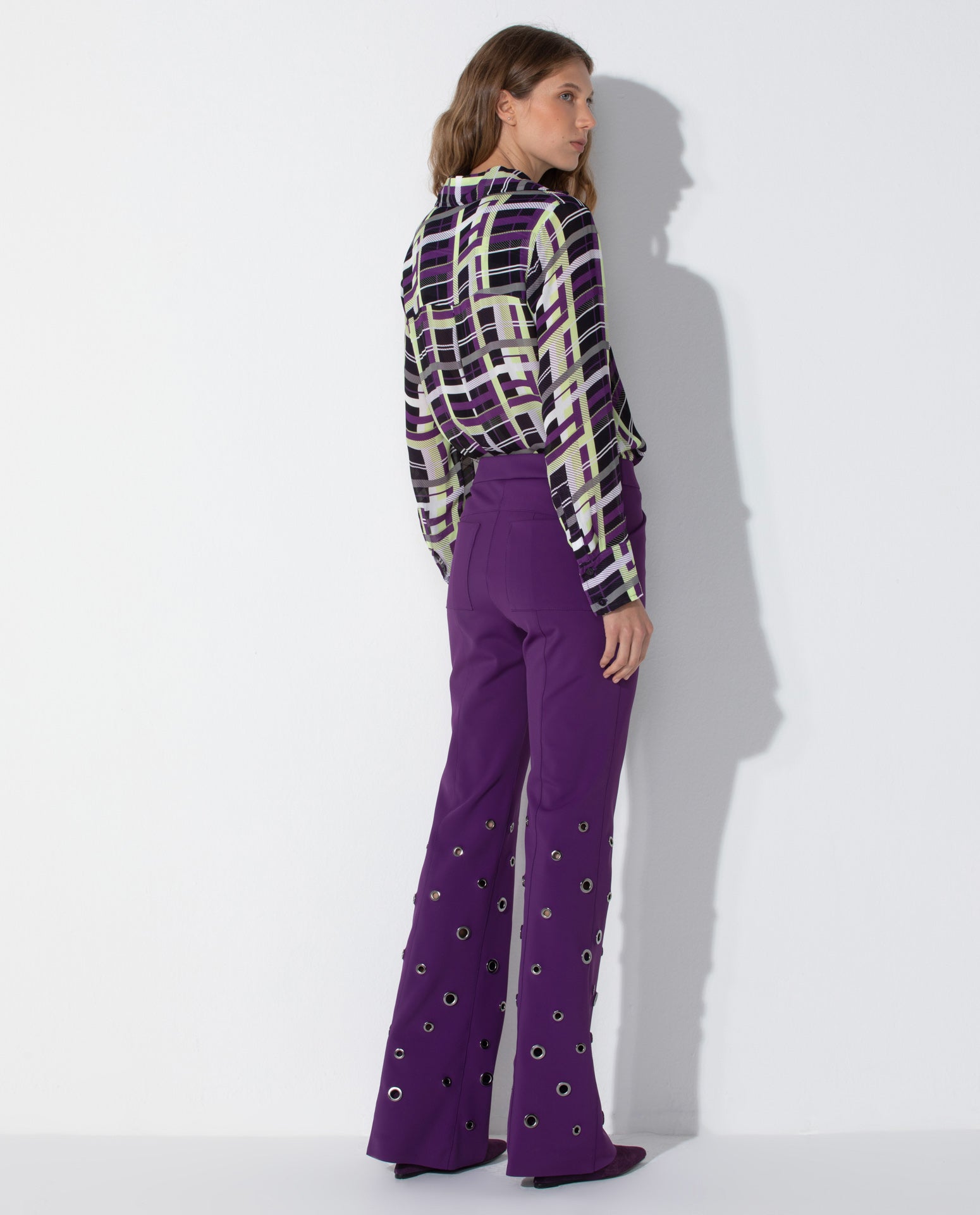 Camisa Lafort Slim Meli Crepe Leve London Stories