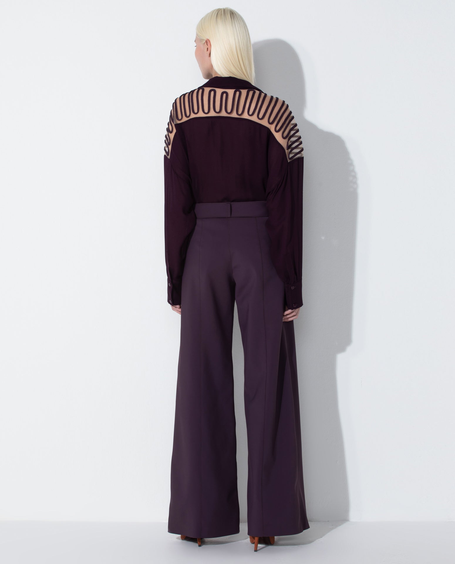 Camisa Lafort Com Bordado Bia Crepe Leve