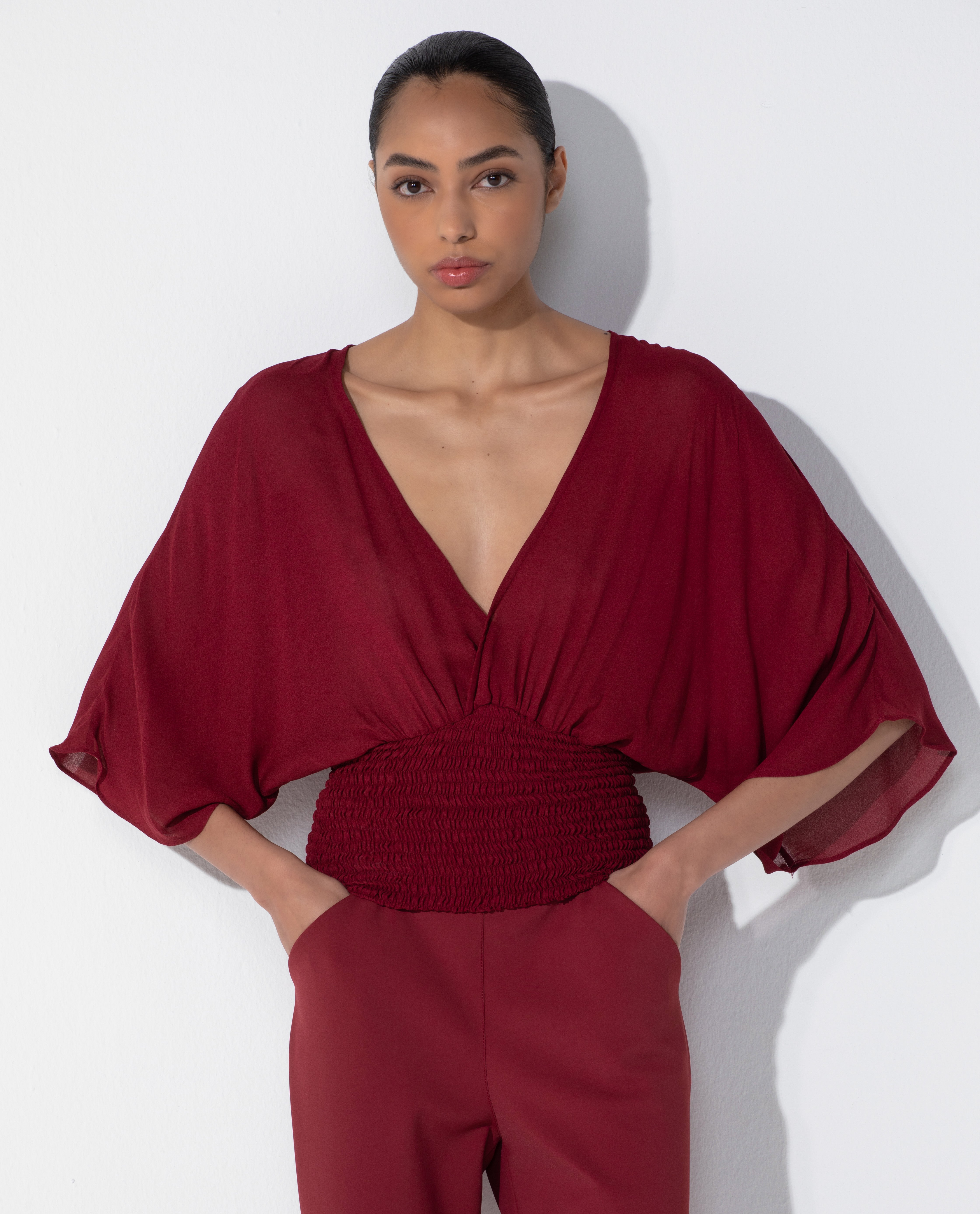 Blusa Lafort Ampla Celine Crepe Leve