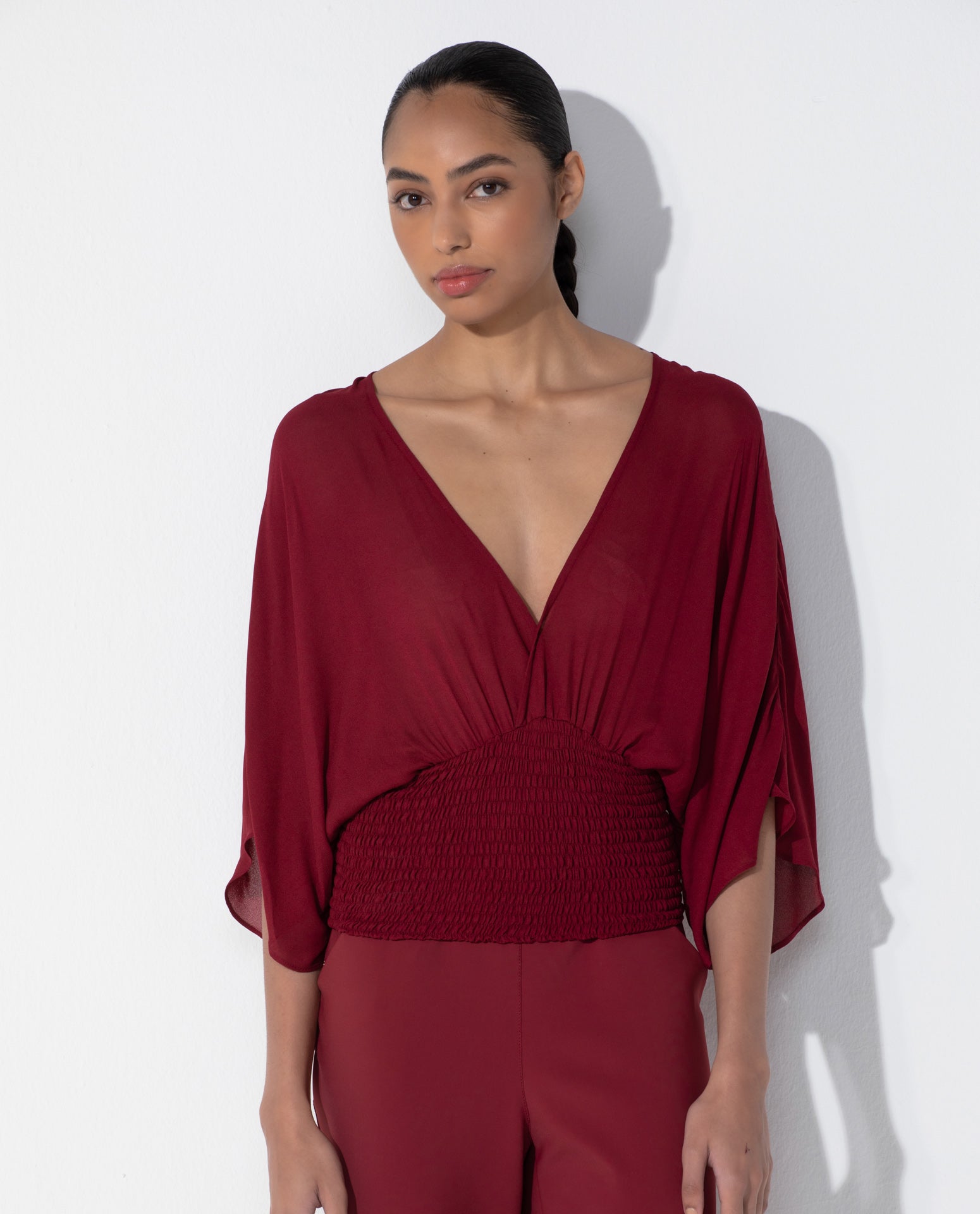 Blusa Lafort Ampla Celine Crepe Leve