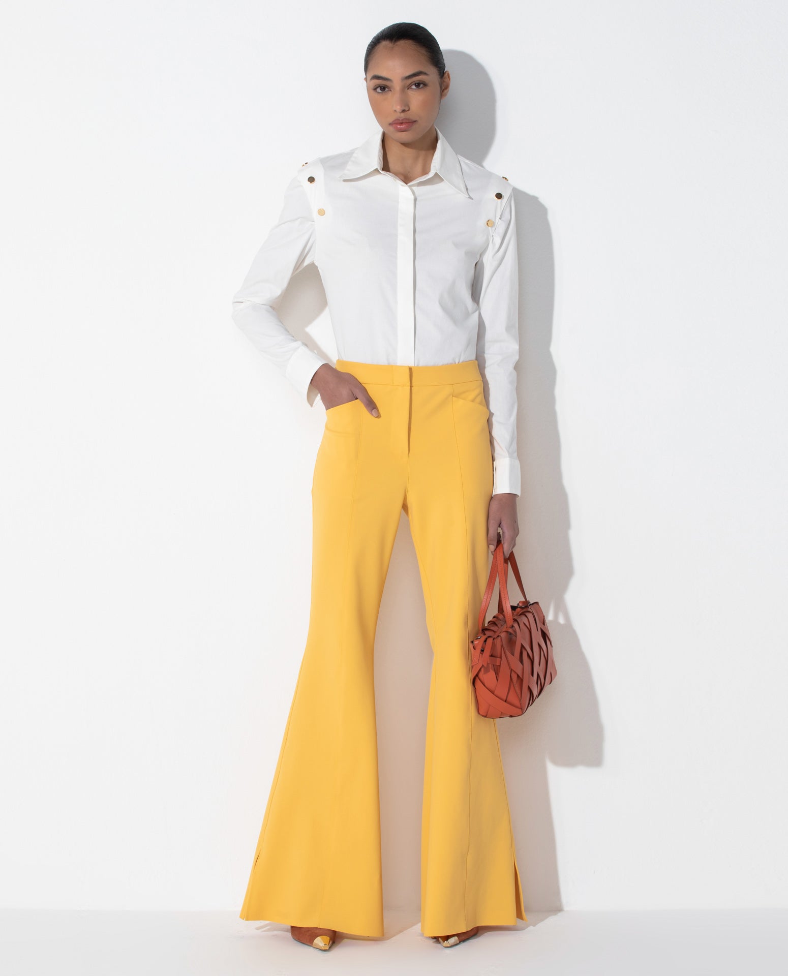 Camisa Abertura Anna Tricoline