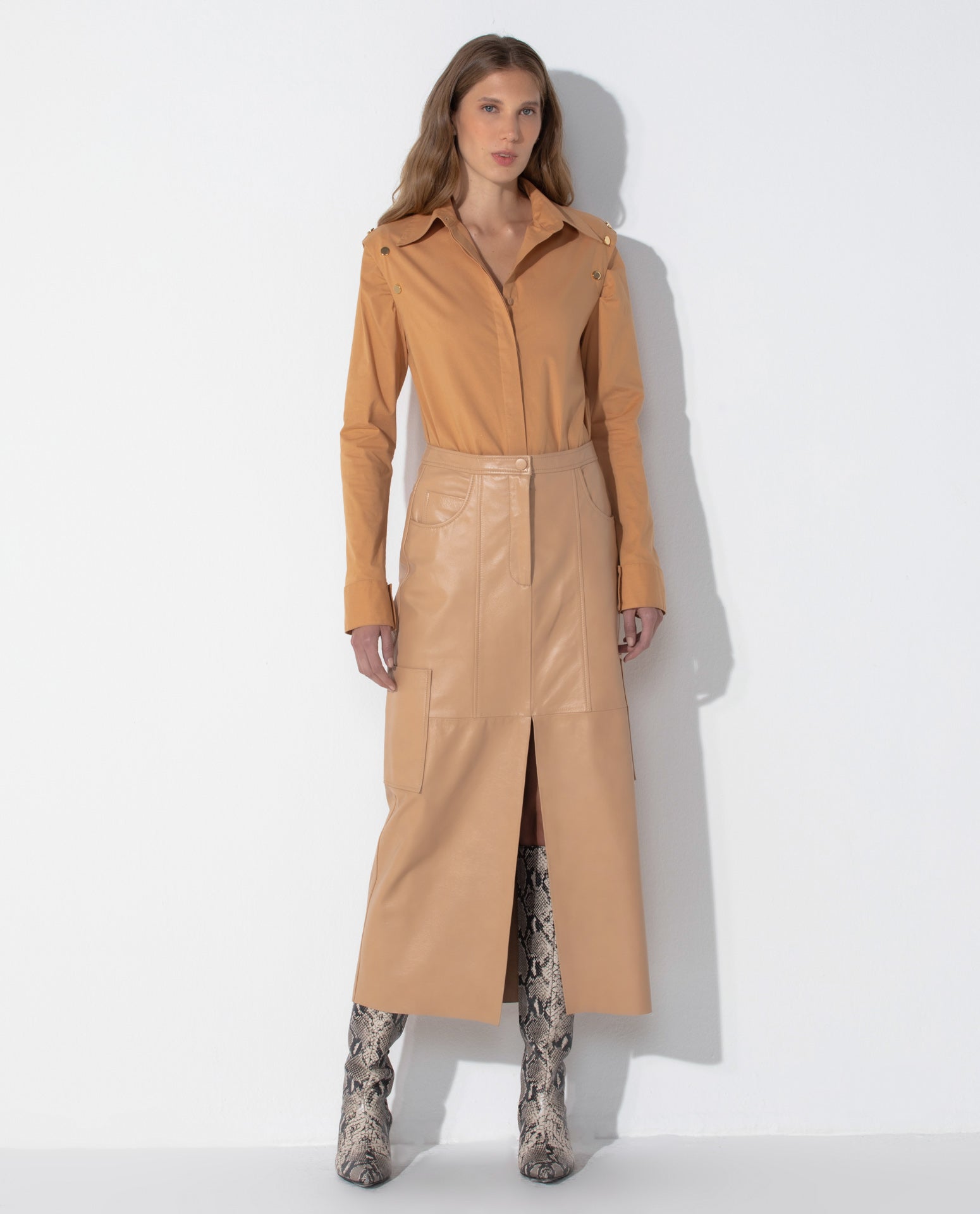 Camisa Abertura Anna Tricoline