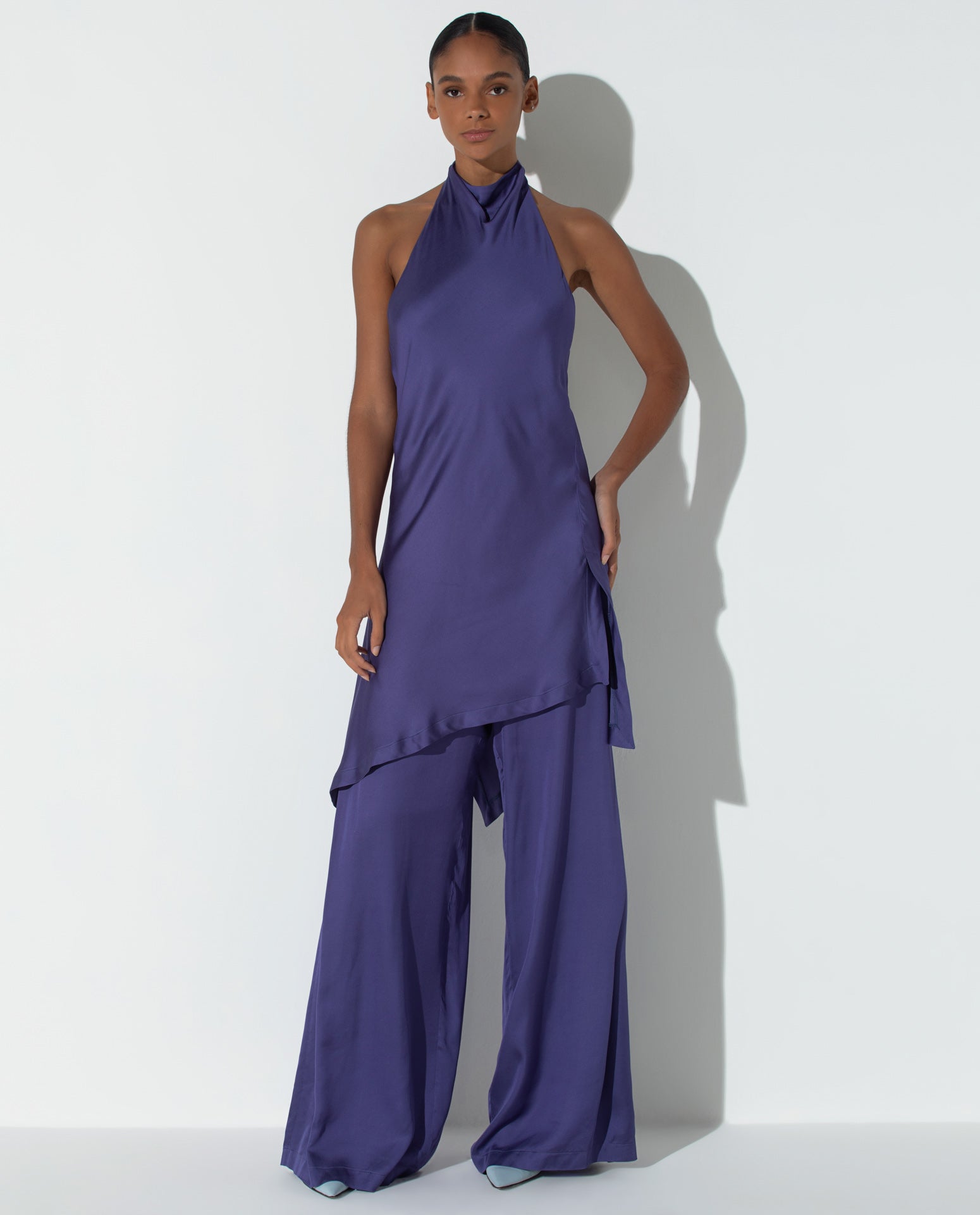 Blusa Lafort Frente Única Lua Crepe Acetinado