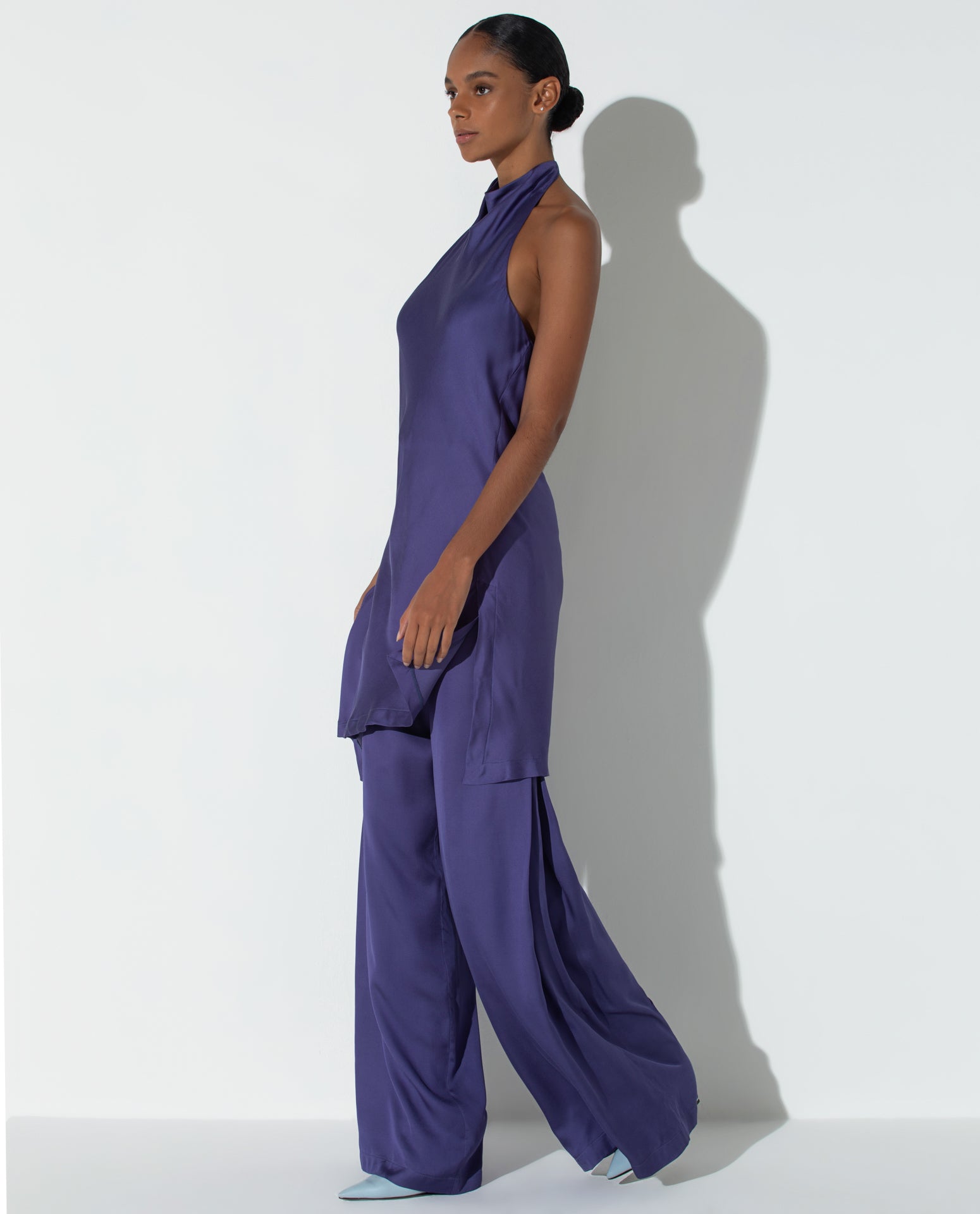 Blusa Lafort Frente Única Lua Crepe Acetinado