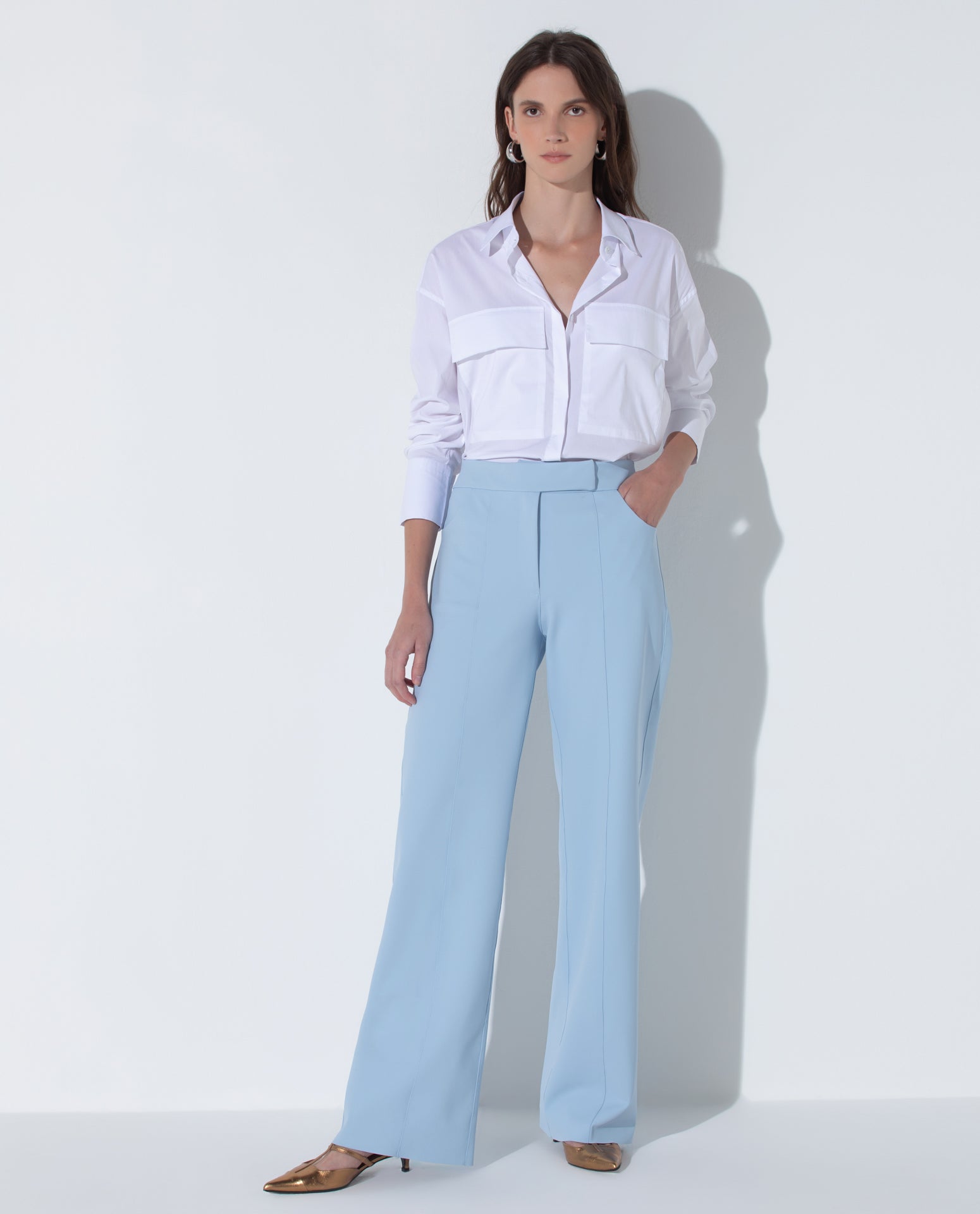 Camisa Lafort Com Bolsos Edith Technocotton