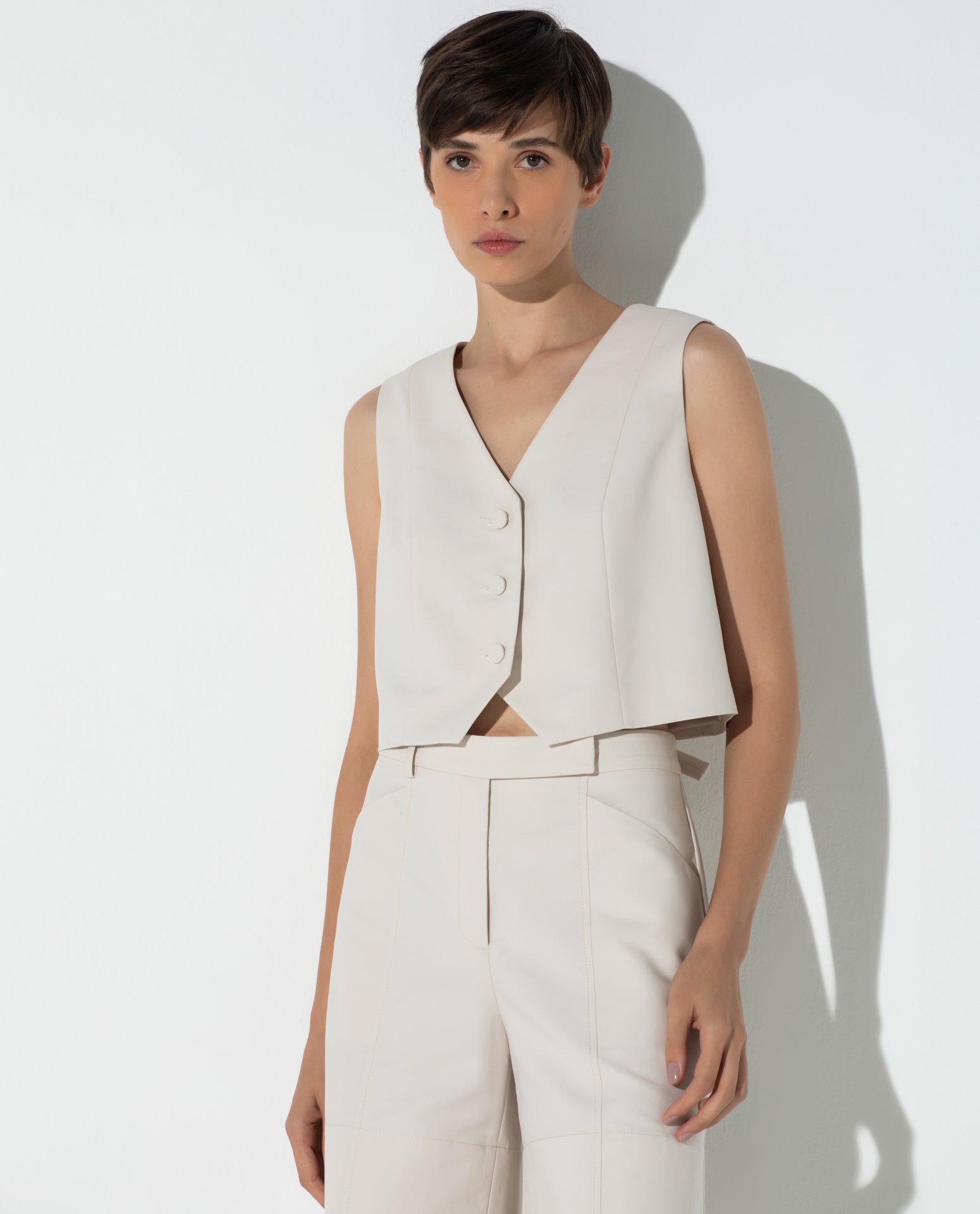 Colete Lafort Acinturado Hilary Cotton Twill