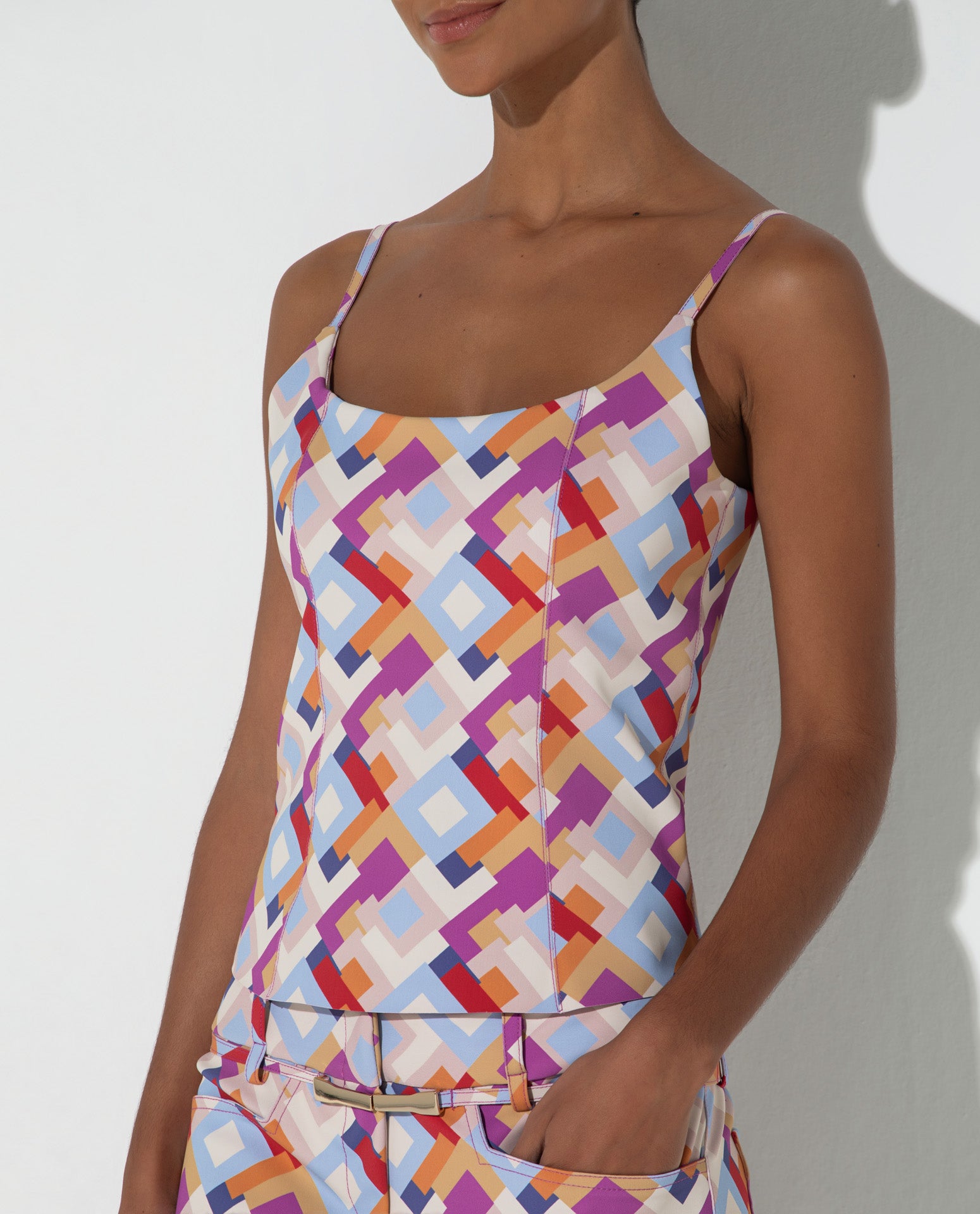 Top Lafort Com Alça Lilian Technoblock® Estampado