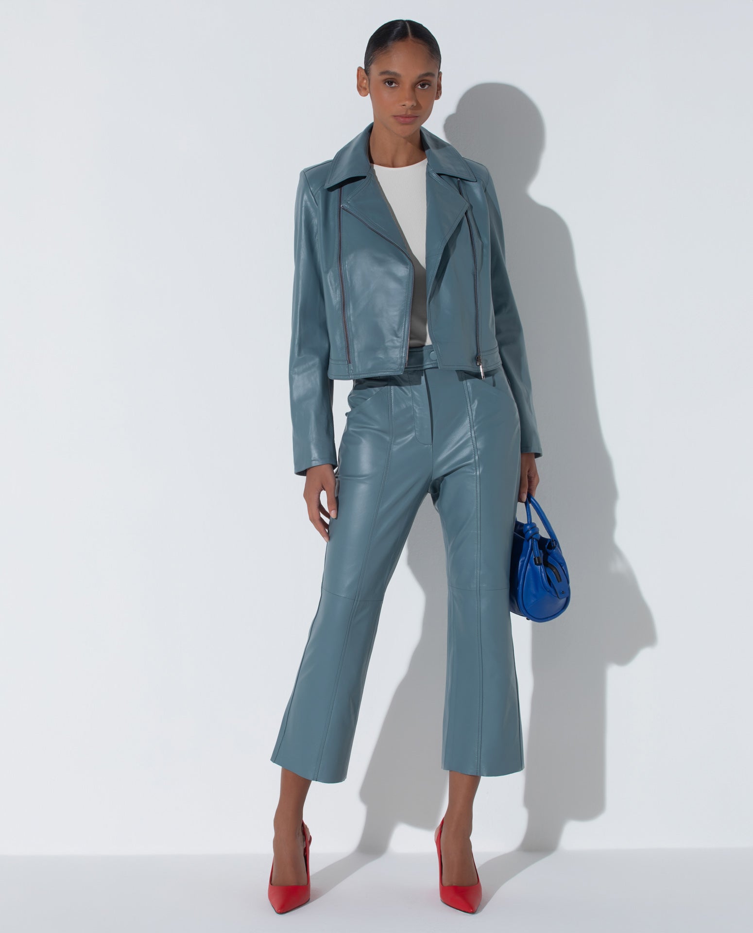 Calça Lafort Capri Gabriela Couro