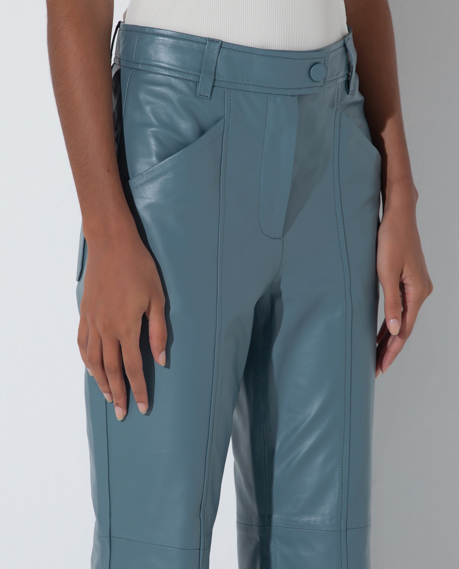 Calça Lafort Capri Gabriela Couro