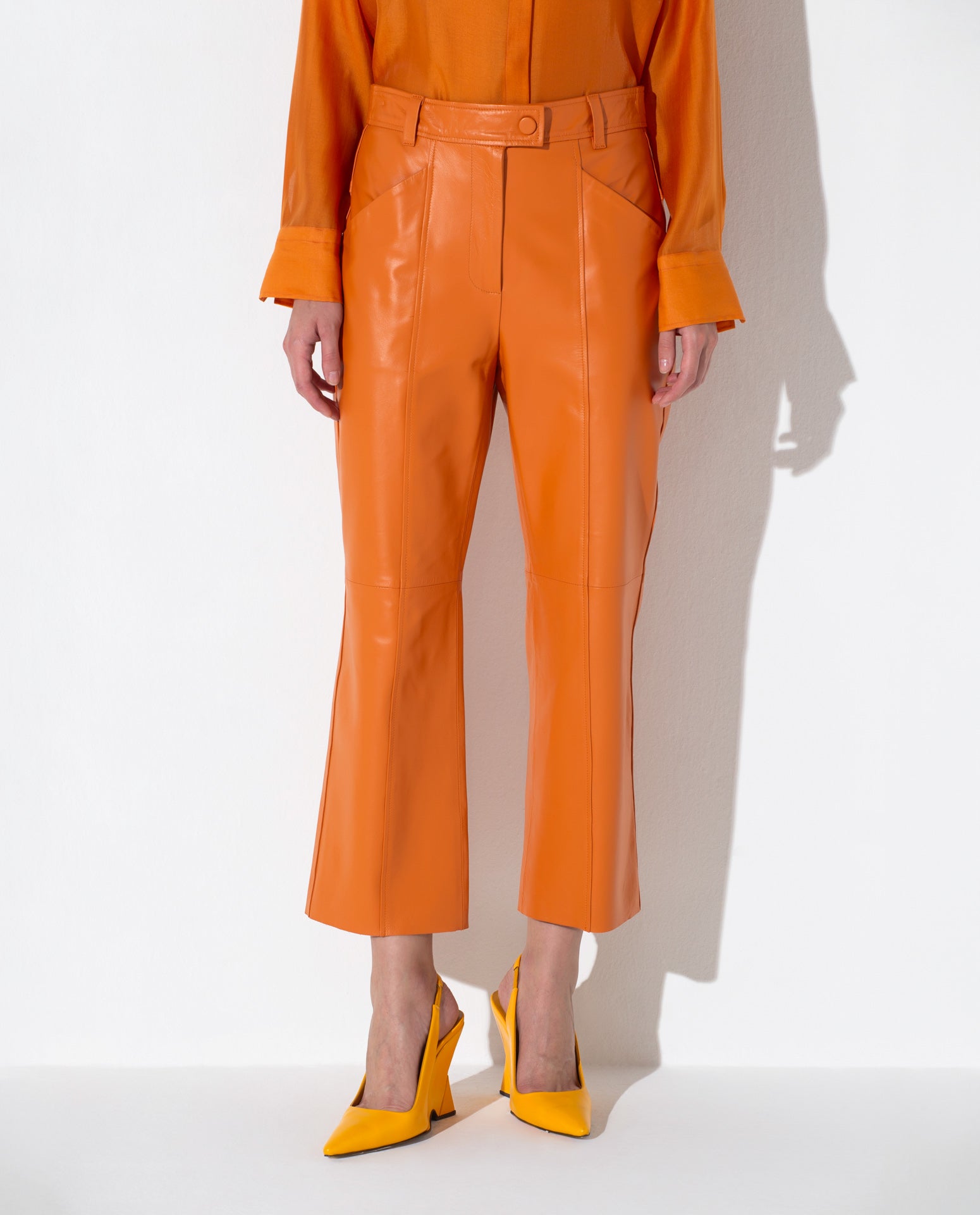 Calça Lafort Capri Gabriela Couro