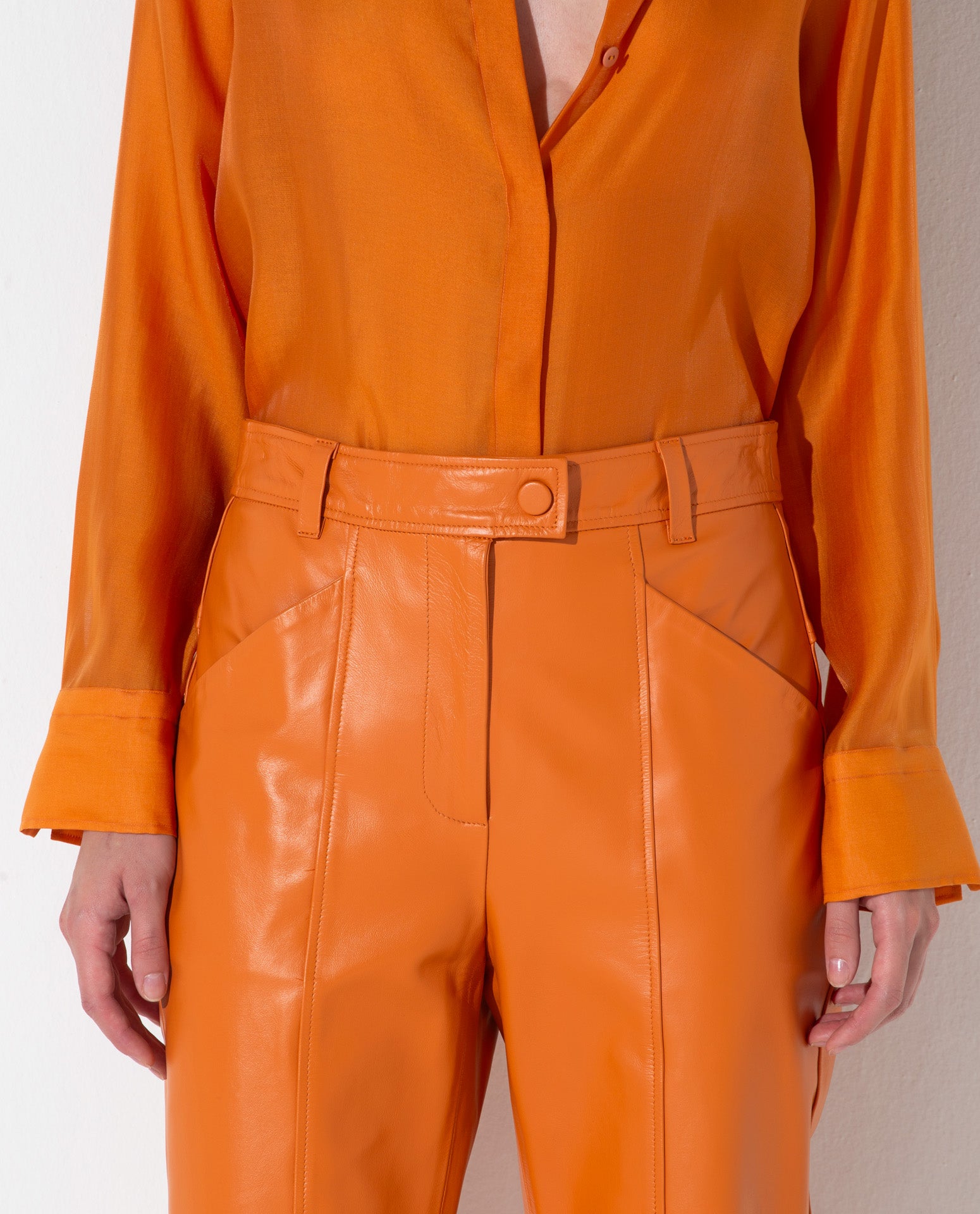 Calça Lafort Capri Gabriela Couro