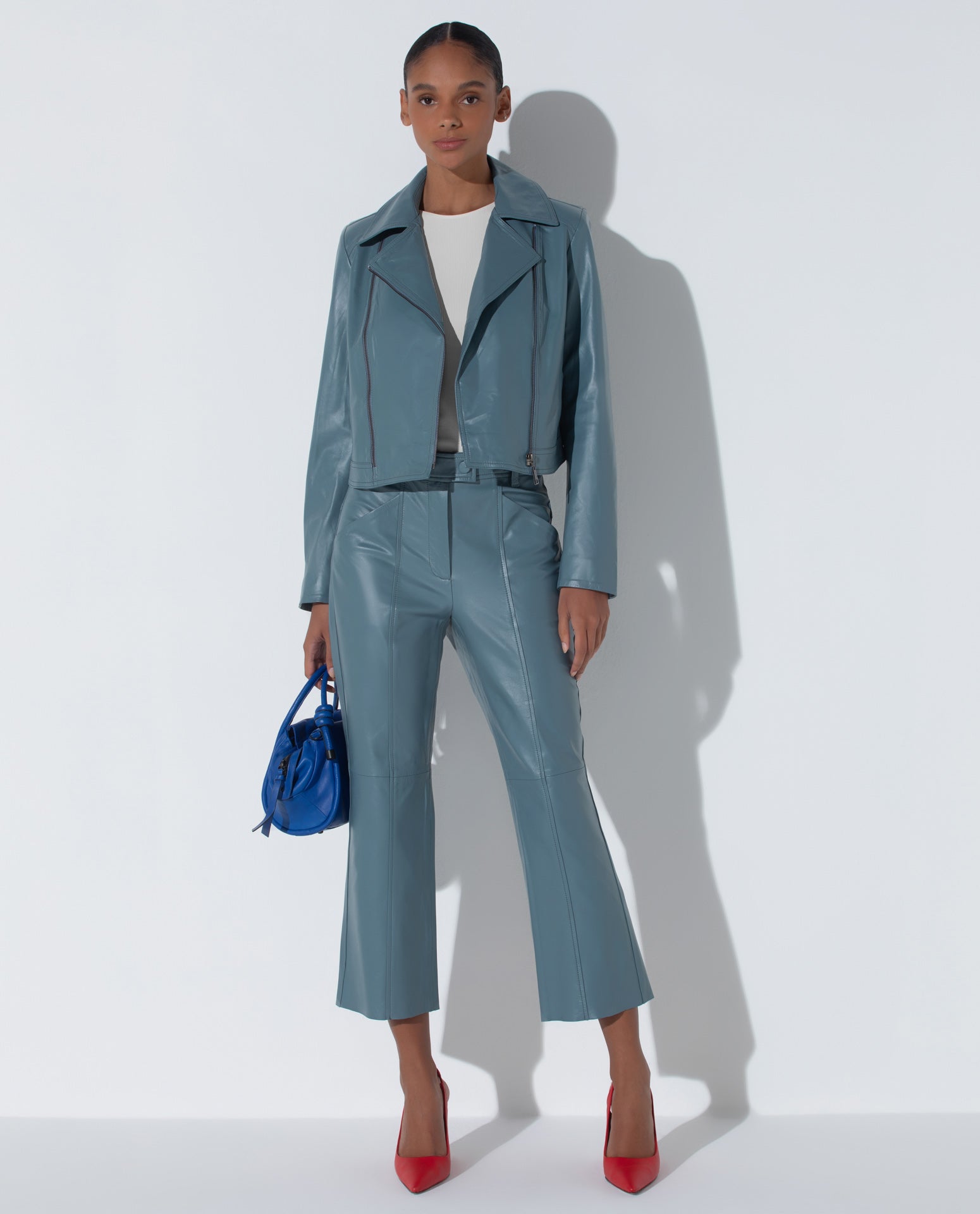 Jaqueta Lafort Perfecto Gabriela Couro