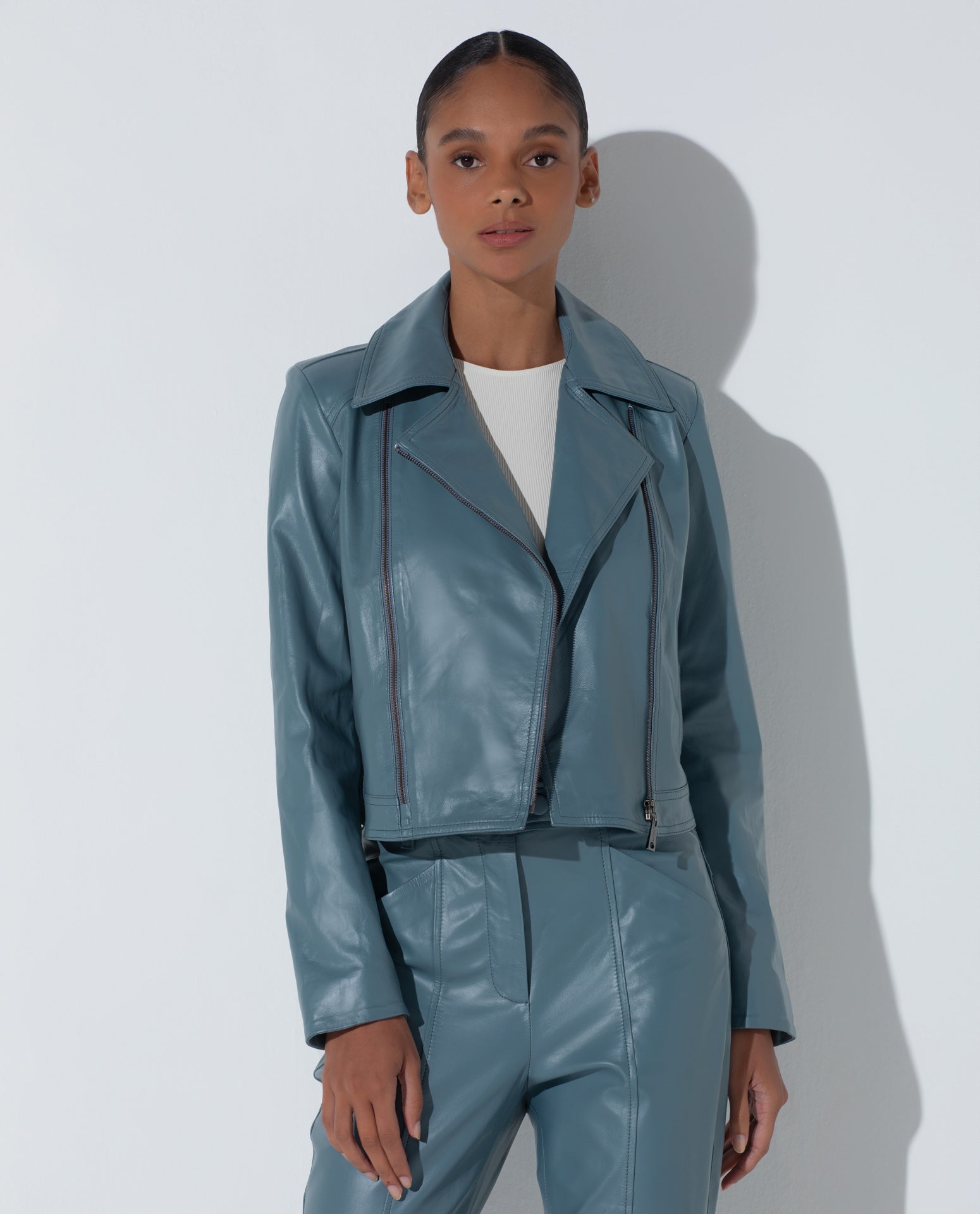 Jaqueta Lafort Perfecto Gabriela Couro