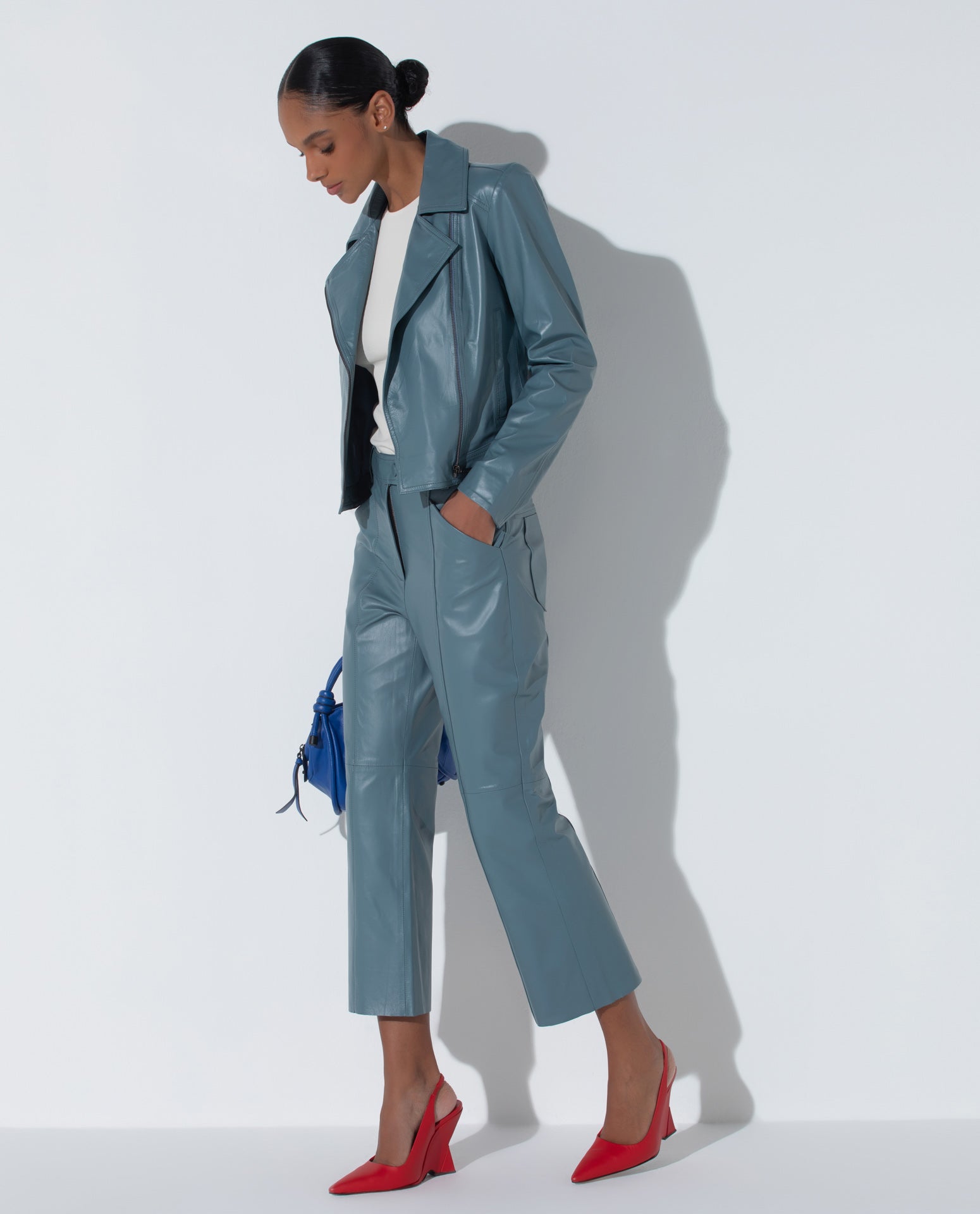 Jaqueta Lafort Perfecto Gabriela Couro