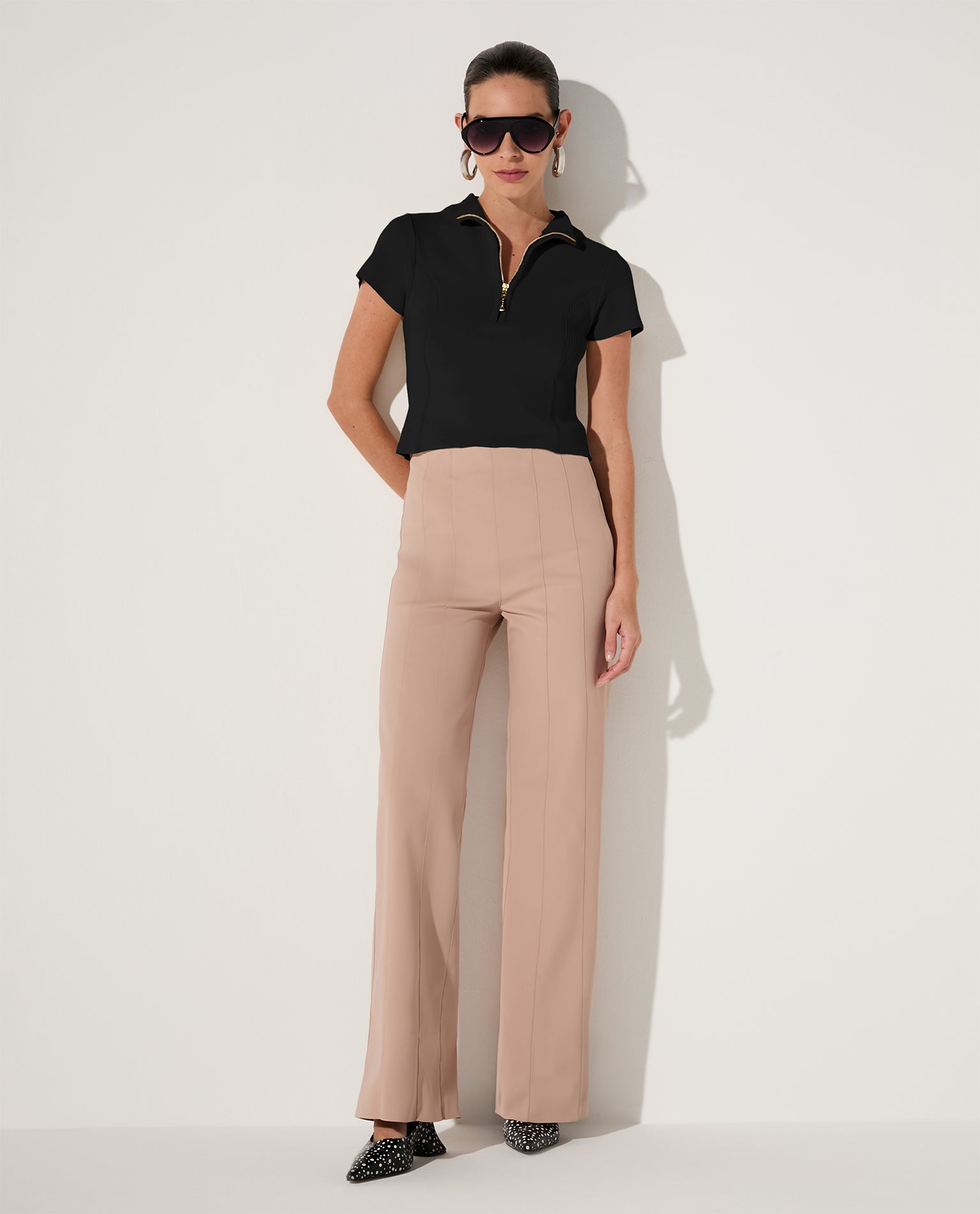 Blusa Lafort Com Recortes Alessia Tricot