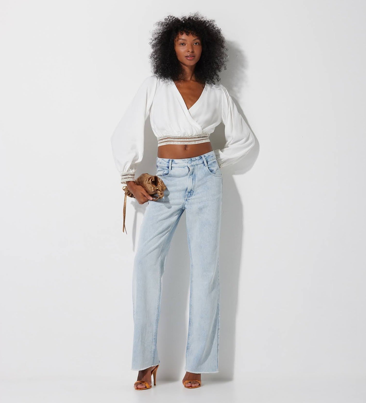 Blusa Lafort Manga Longa Lola Cupro