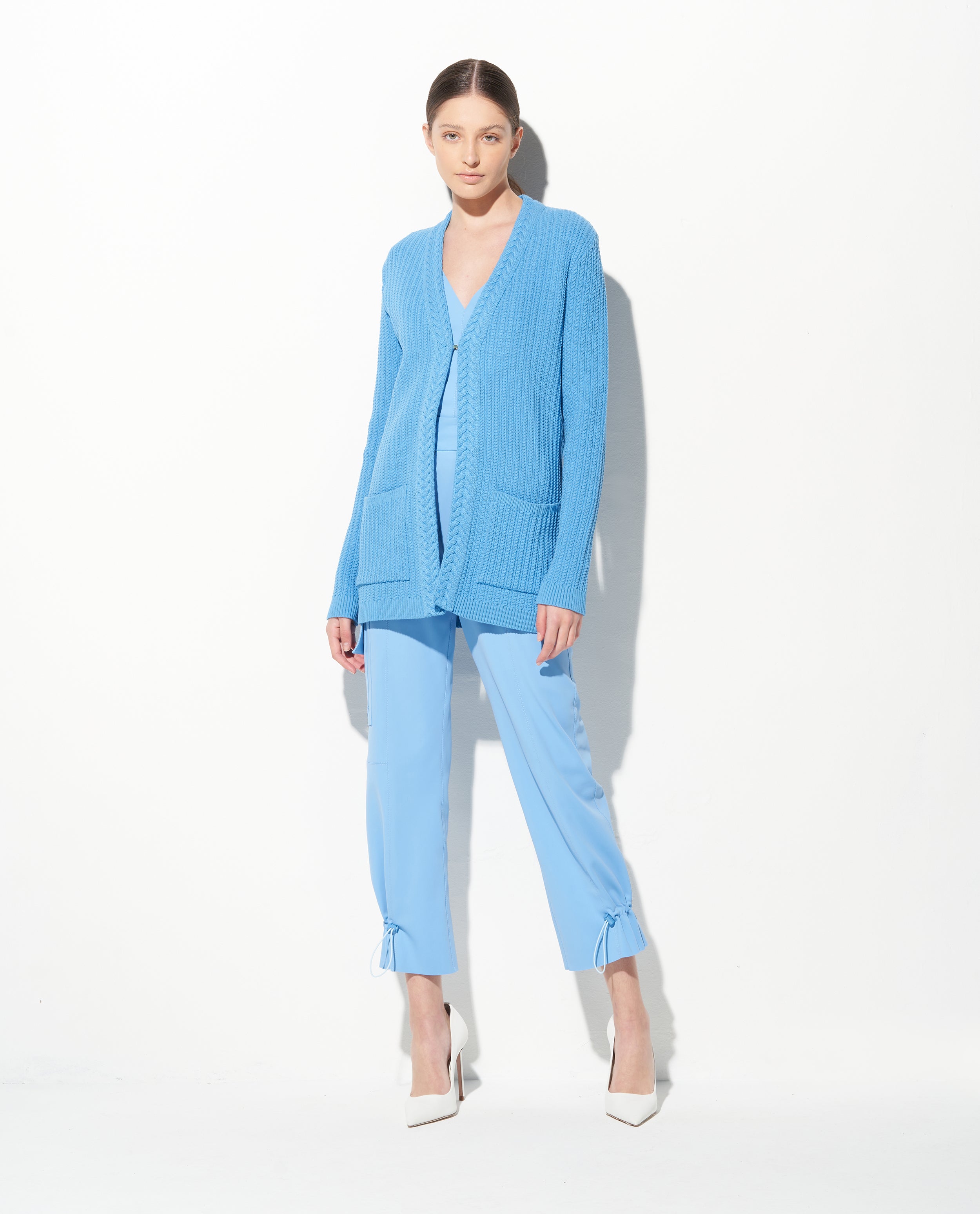 Cardigan Lafort Alongado Madu Tricot