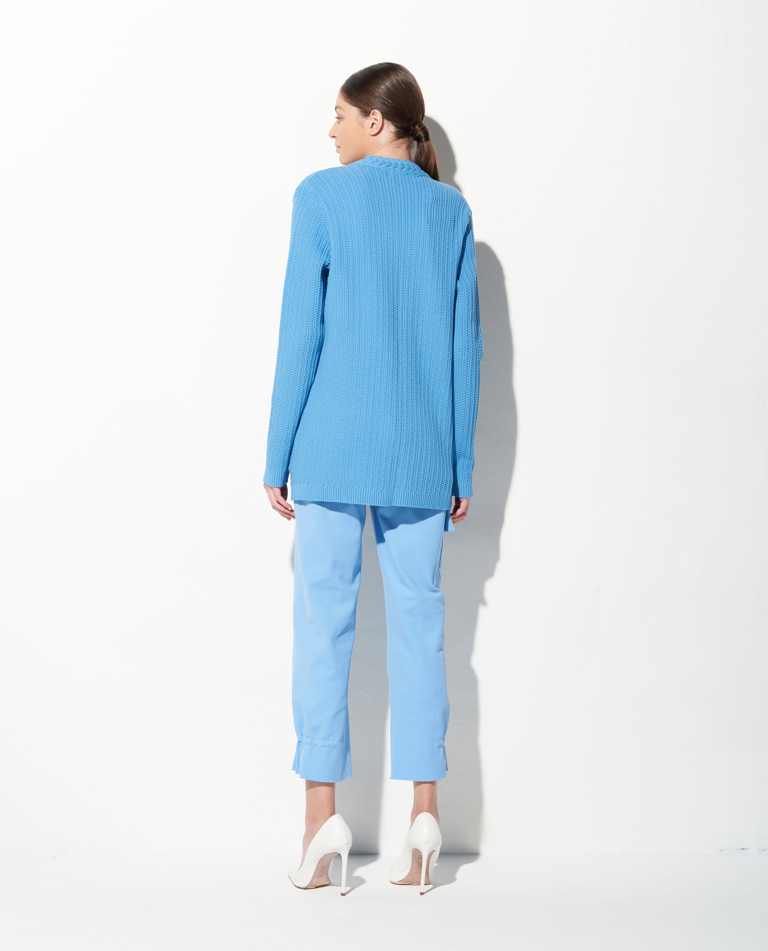 Cardigan Lafort Alongado Madu Tricot