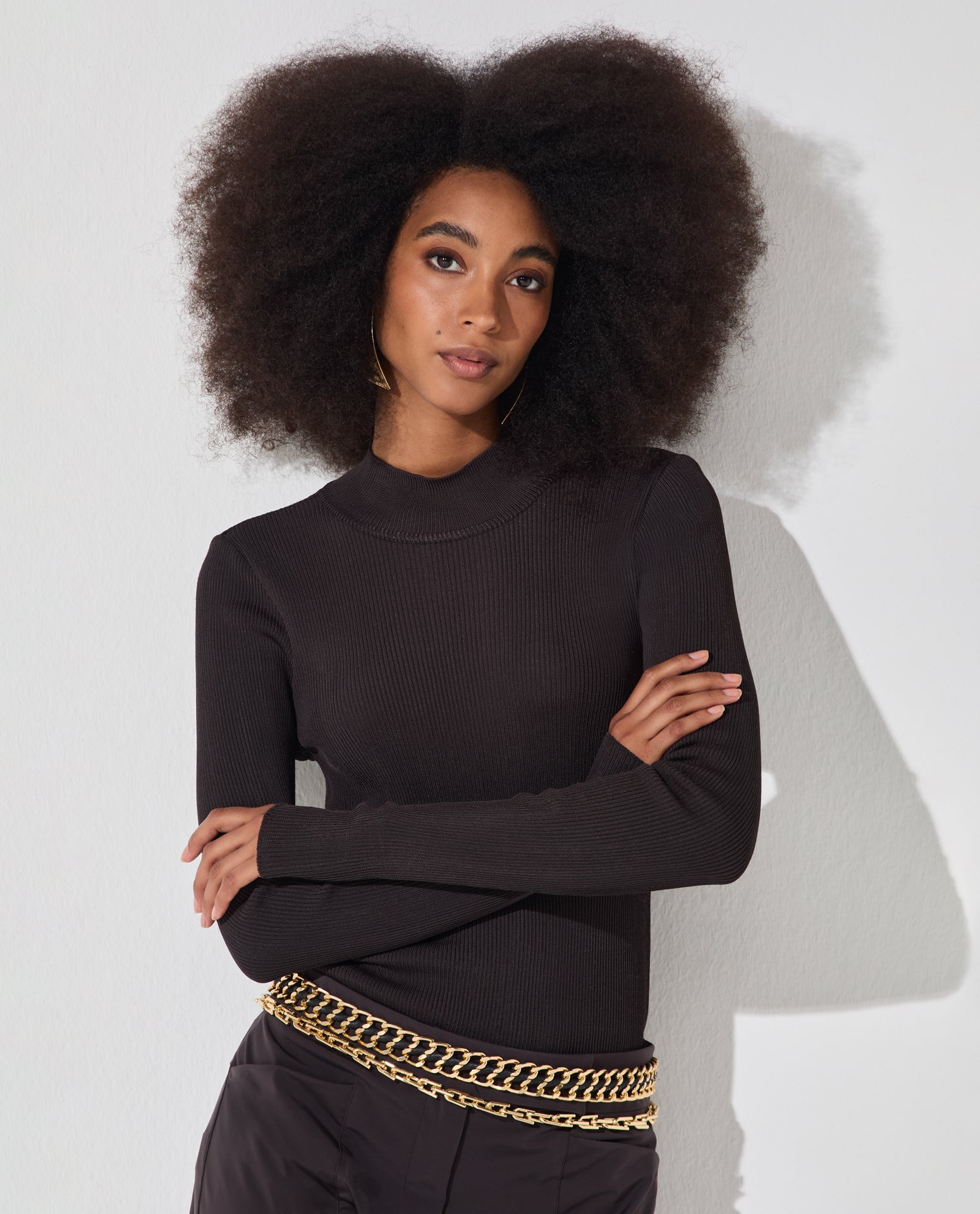 Blusa Lafort Gola Alta Letícia Tricot