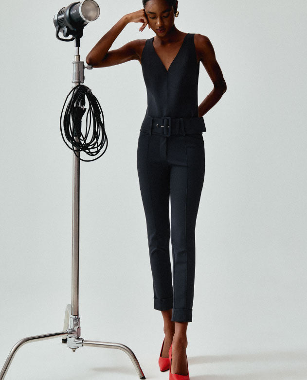 Calça Lafort Skinny Com Cinto Sabrina Technoblock® Neutra