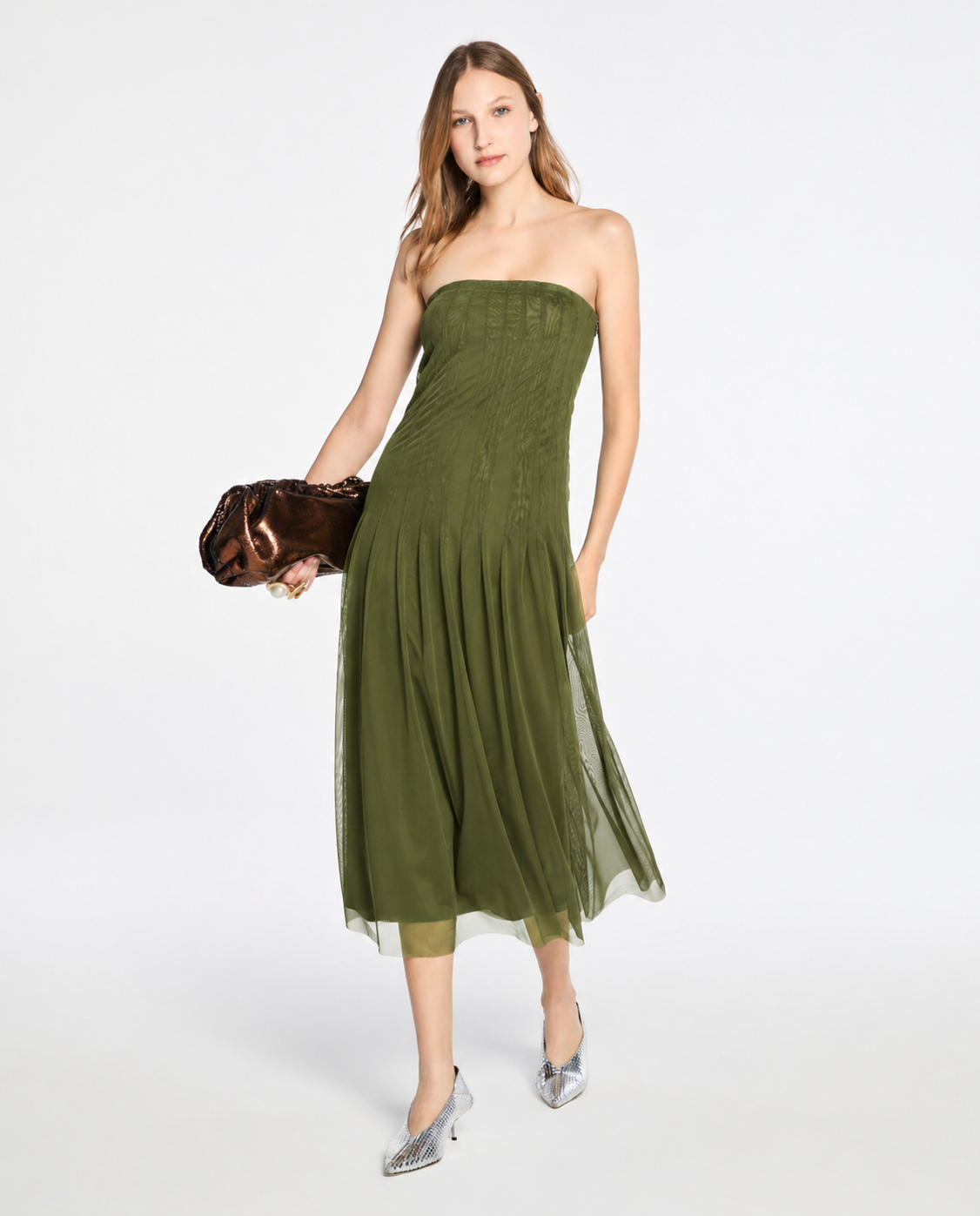 Vestido Lafort Midi Ginger Tela Block