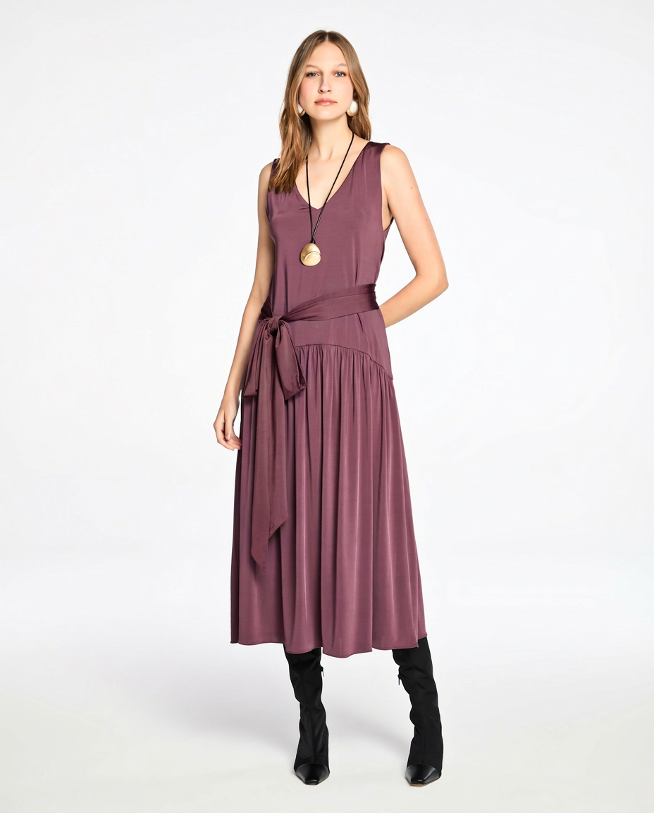 Vestido Lafort Midi Ebony Jersey