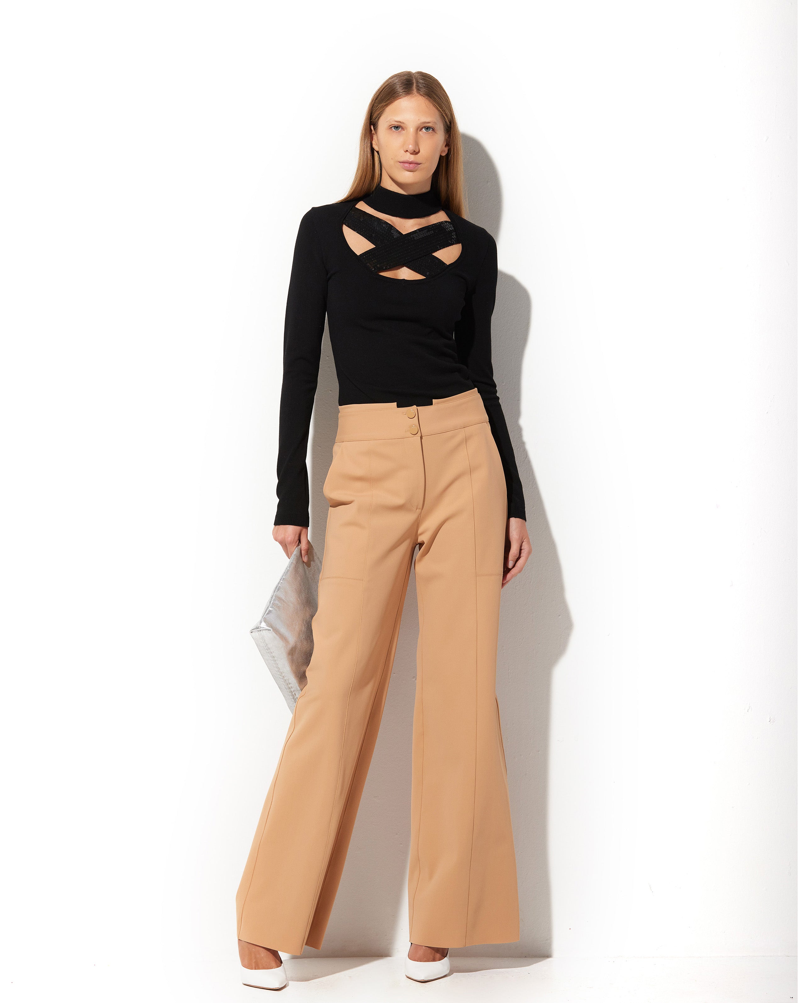 Blusa Lafort Gola Alta Giuliana Tricot